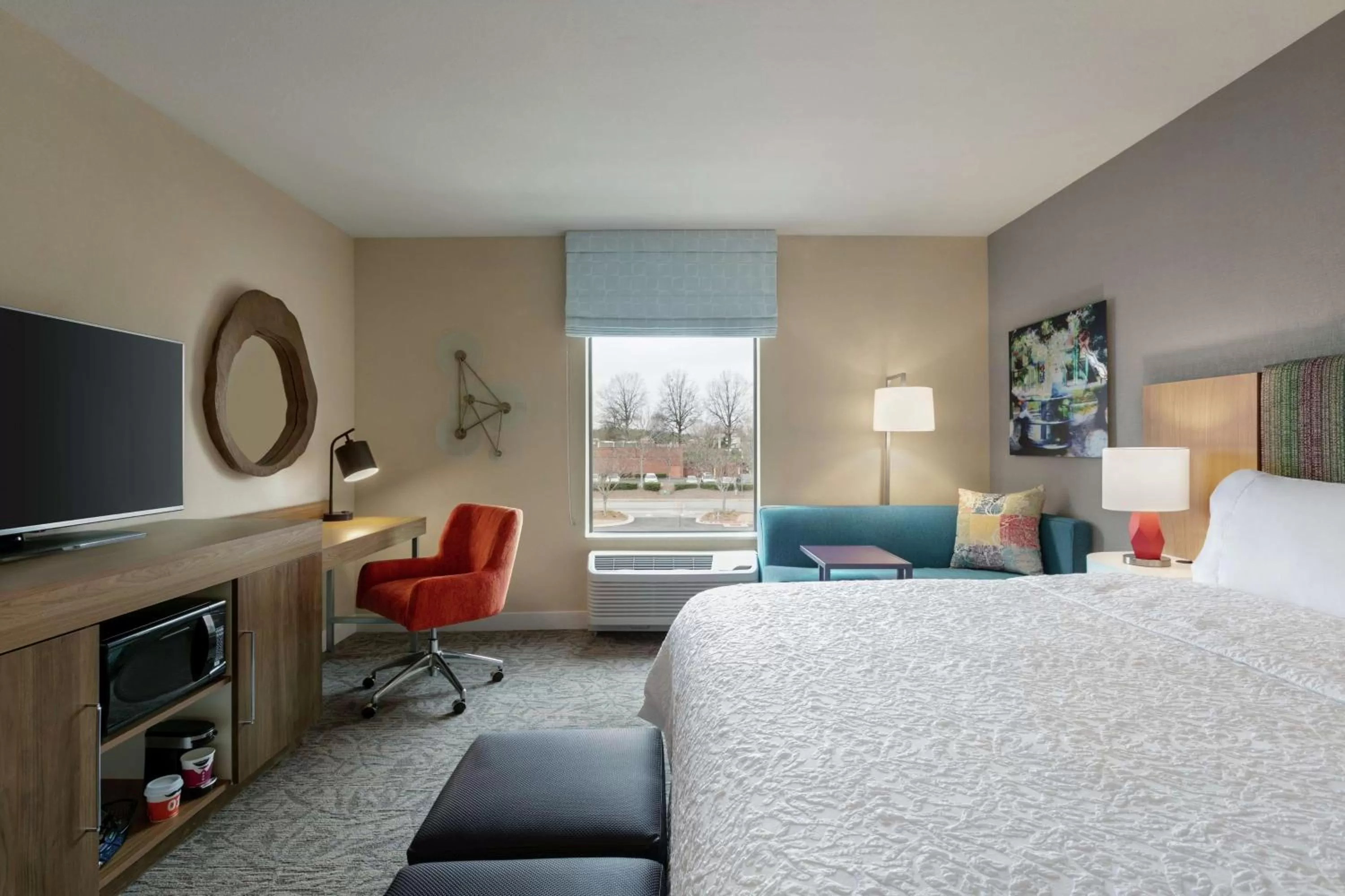 Bedroom, Bed in Hampton Inn And Suites By Hilton Johns Creek