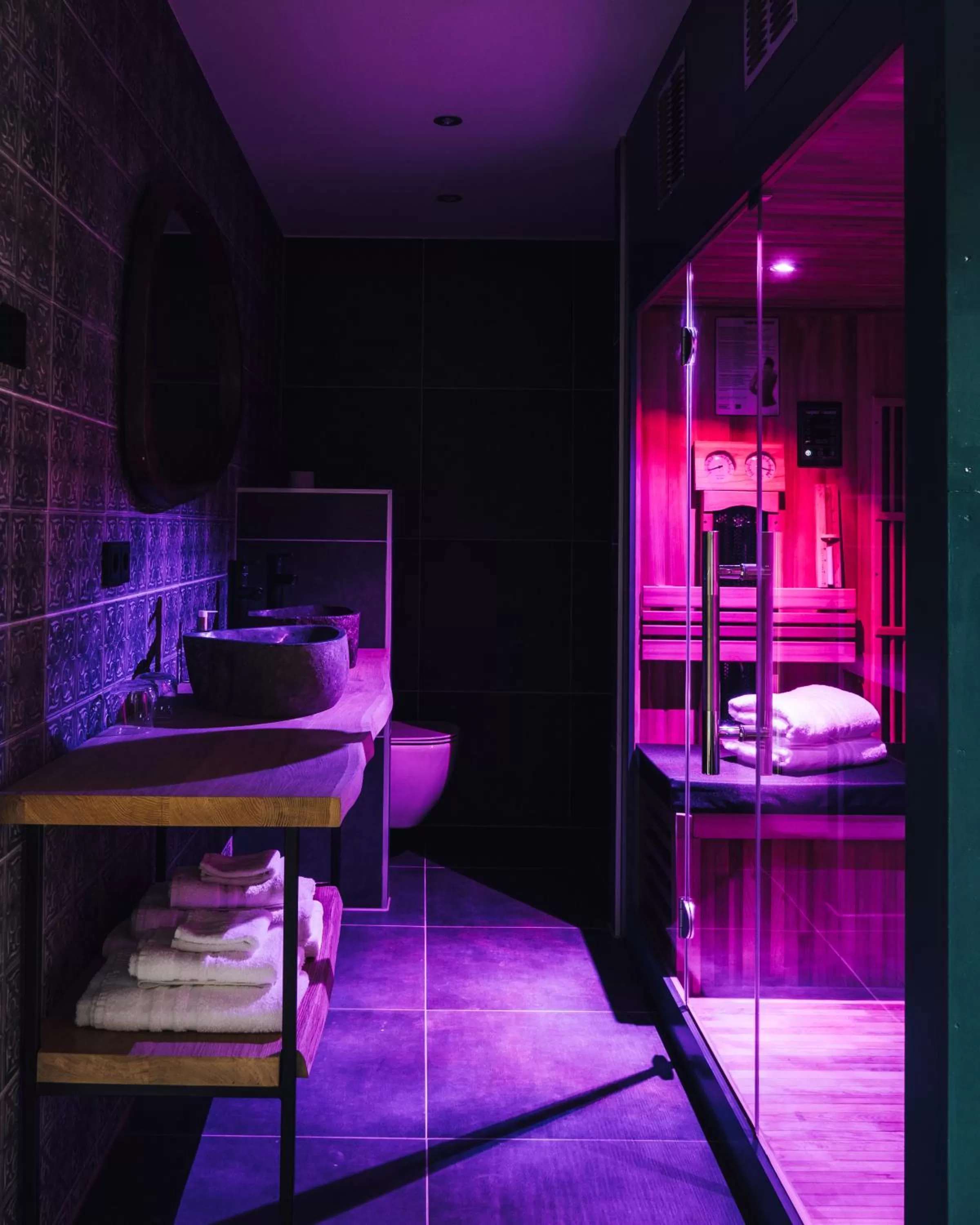 Sauna in Oldschool Hotel