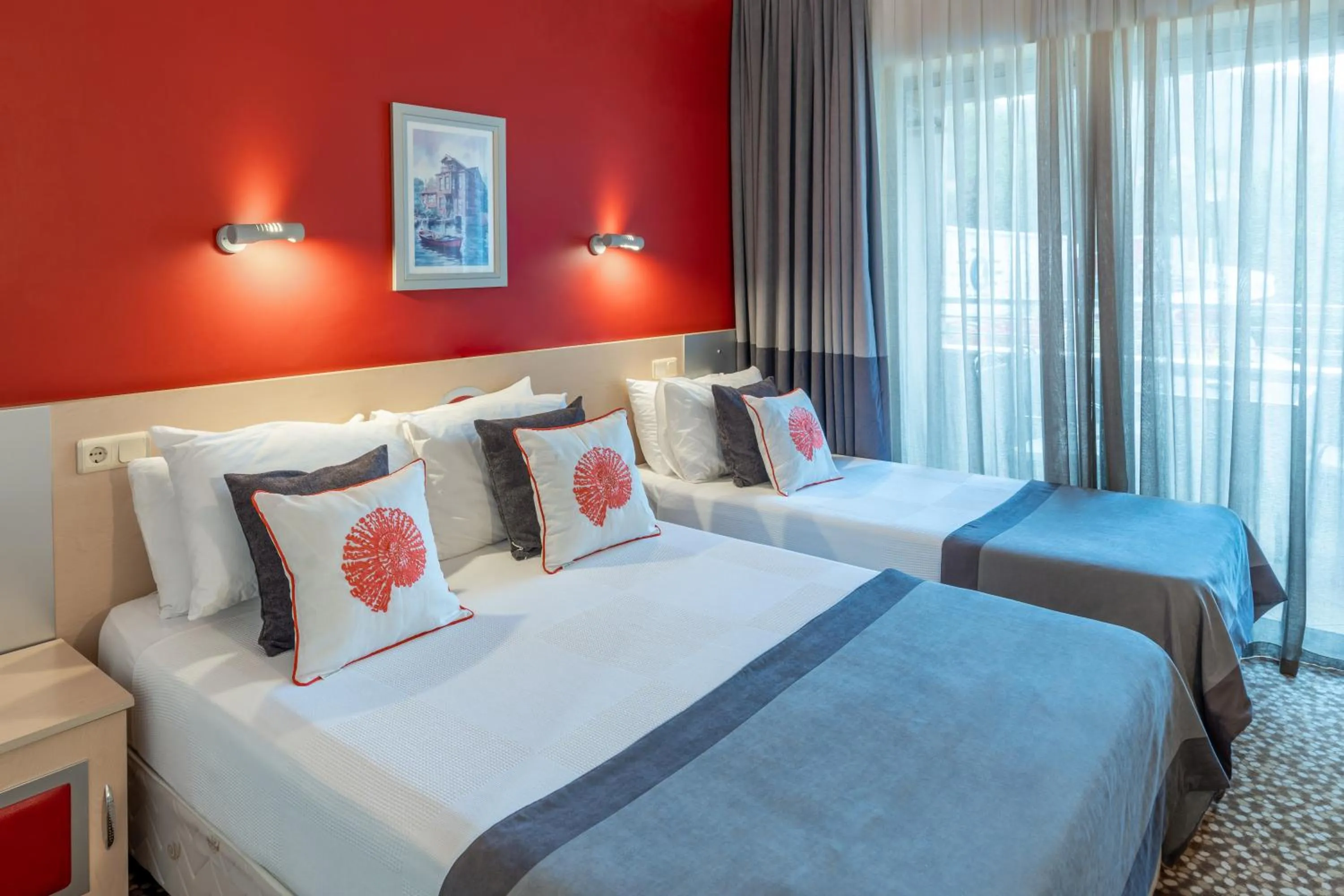 Bed in Grand Viking Hotel