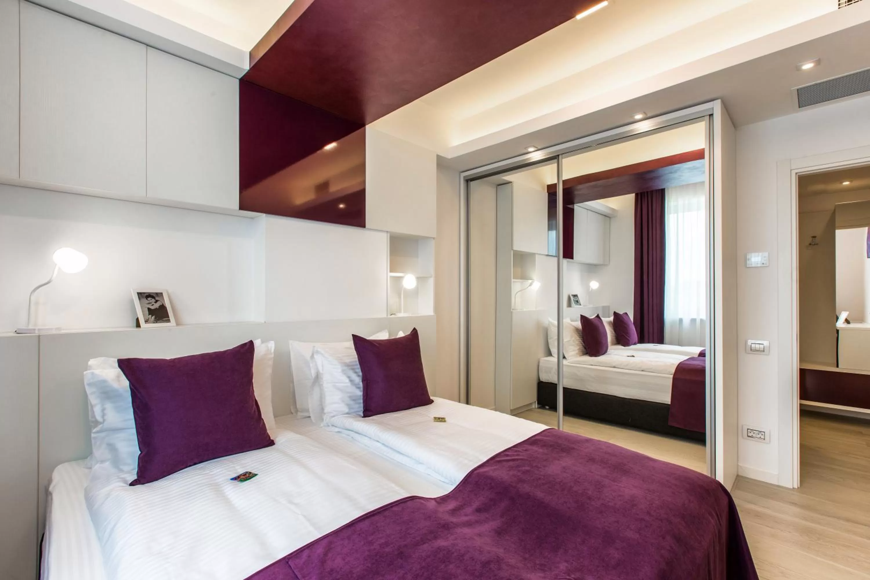 Bed in Mava Apartamente