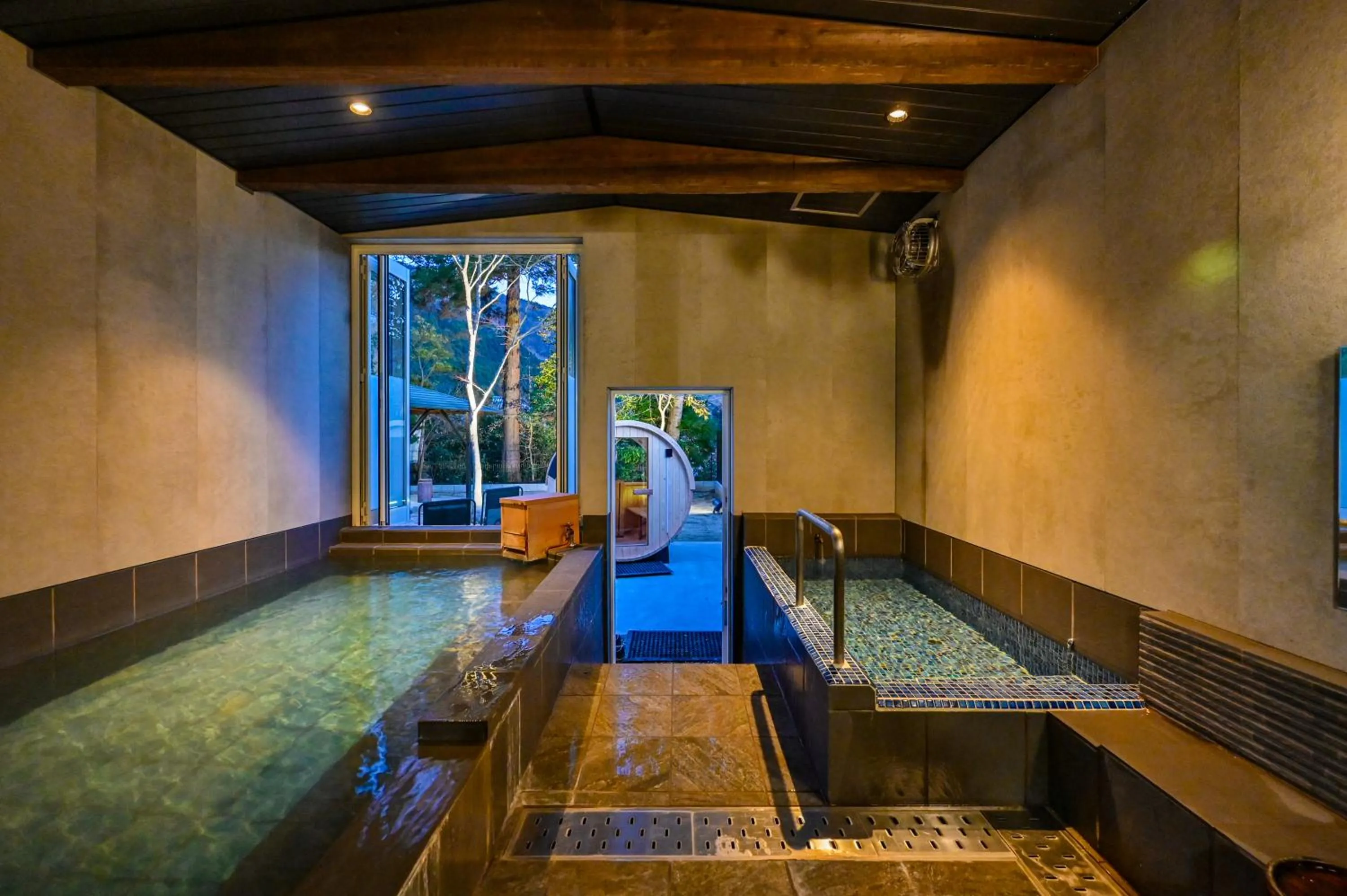 Hot Spring Bath in Oyado Ichizen