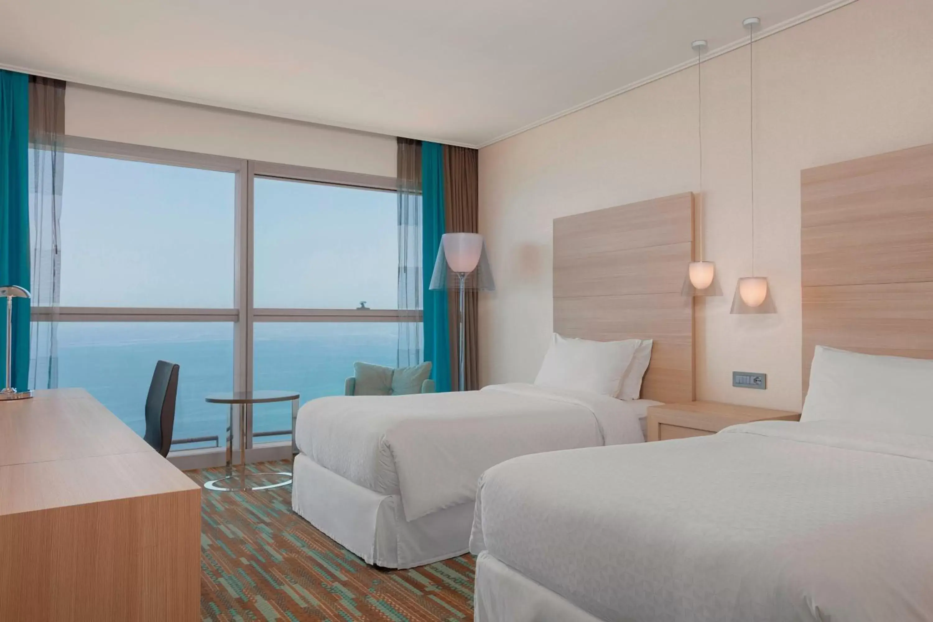 Premium Twin Beds, Guest room, 2 Double, Sea facing view in Four Points by Sheraton Oran Premium Twin Beds, Guest room, 2 Double, Sea facing view in Four Points by Sheraton Oran