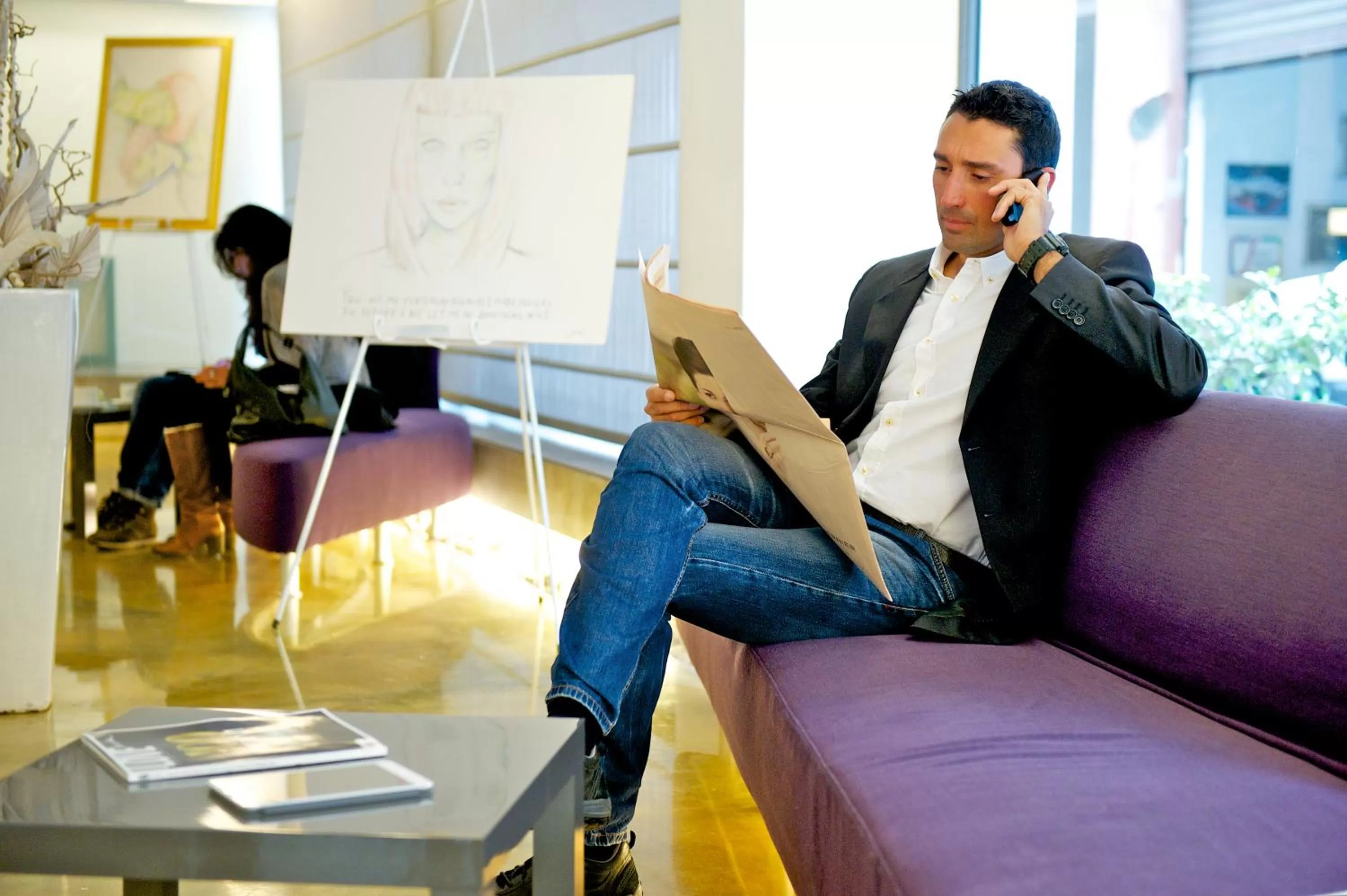 Lobby or reception in Mercure Palermo Centro