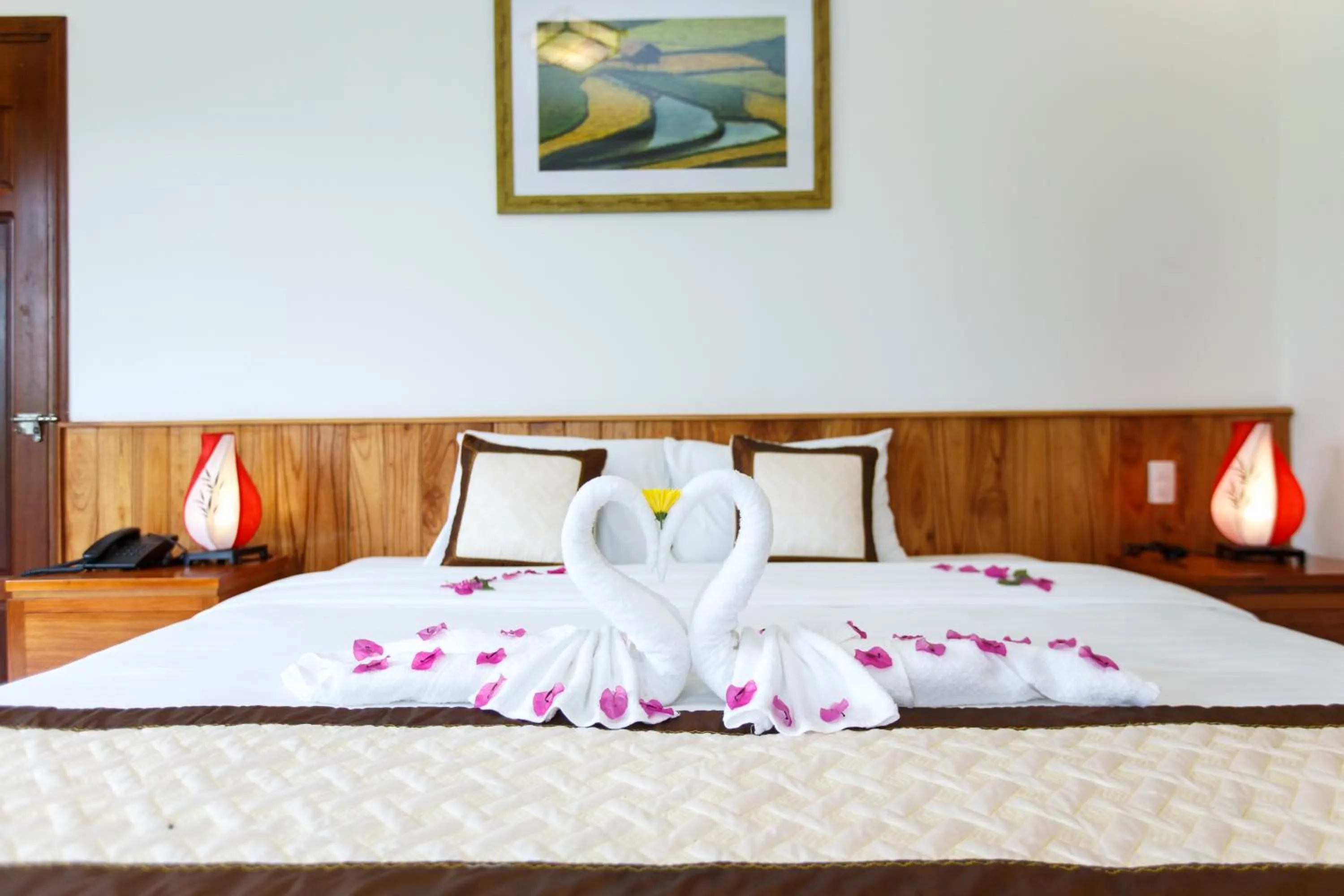 Bed in Lama Villa Hoi An