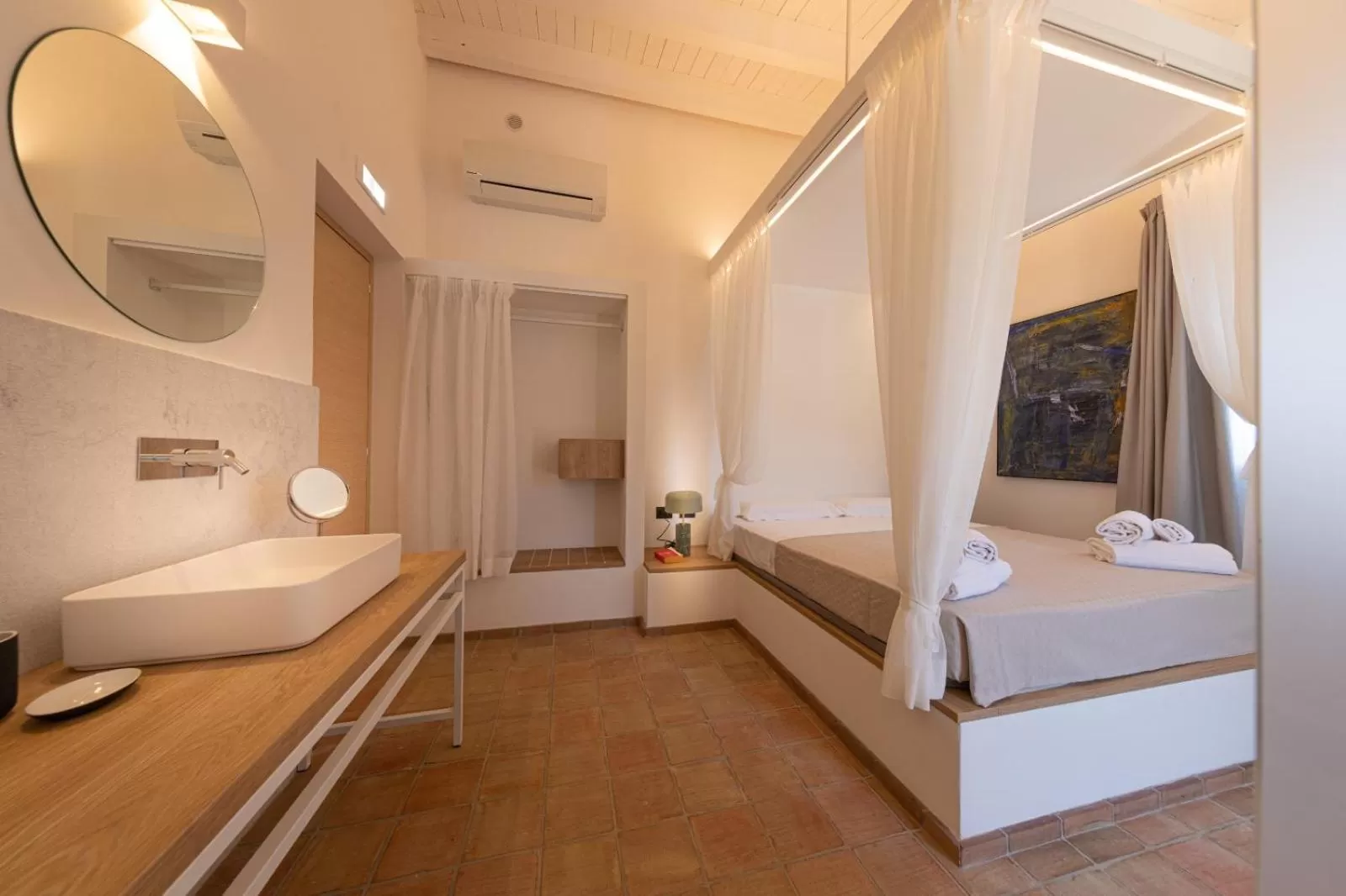 Bed in Villa Totò Resort
