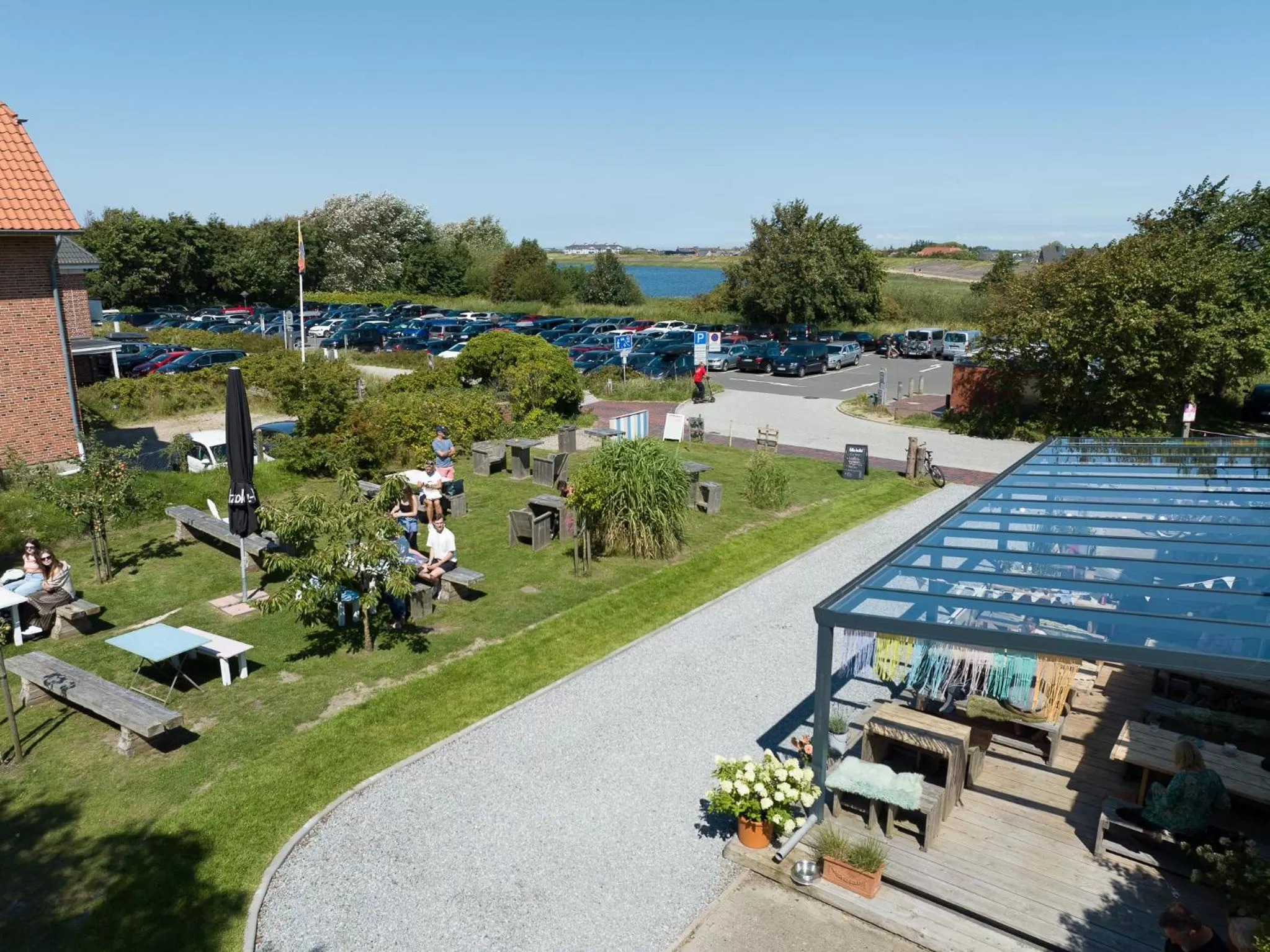 Property building, Bird's-eye View in Hotel 'Das Strandhaus'