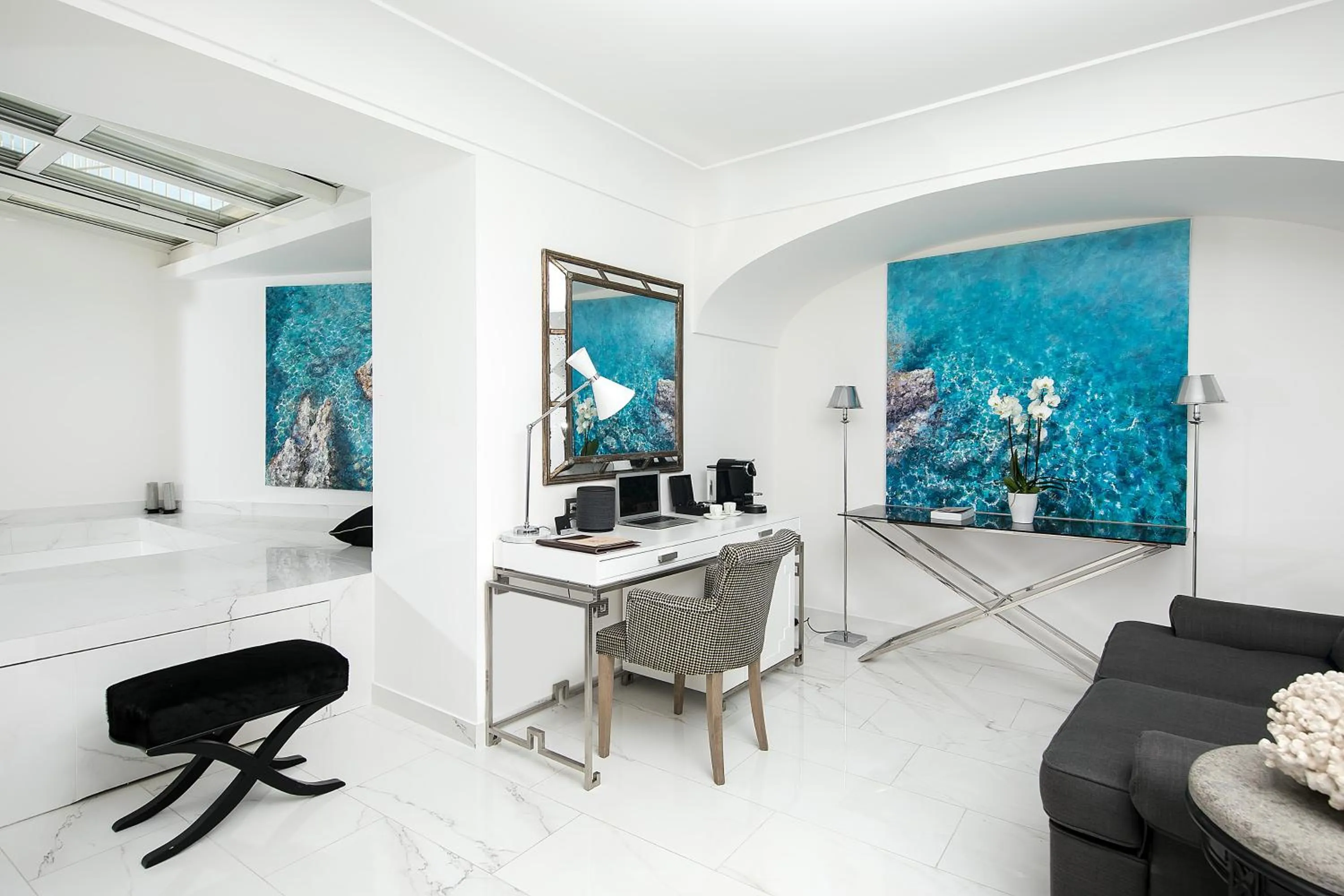 Seating area in Hotel Villa Franca