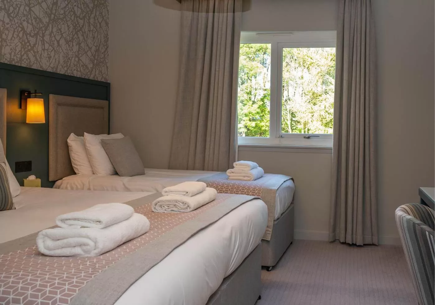 View (from property/room), Bed in Gretna Hall Hotel