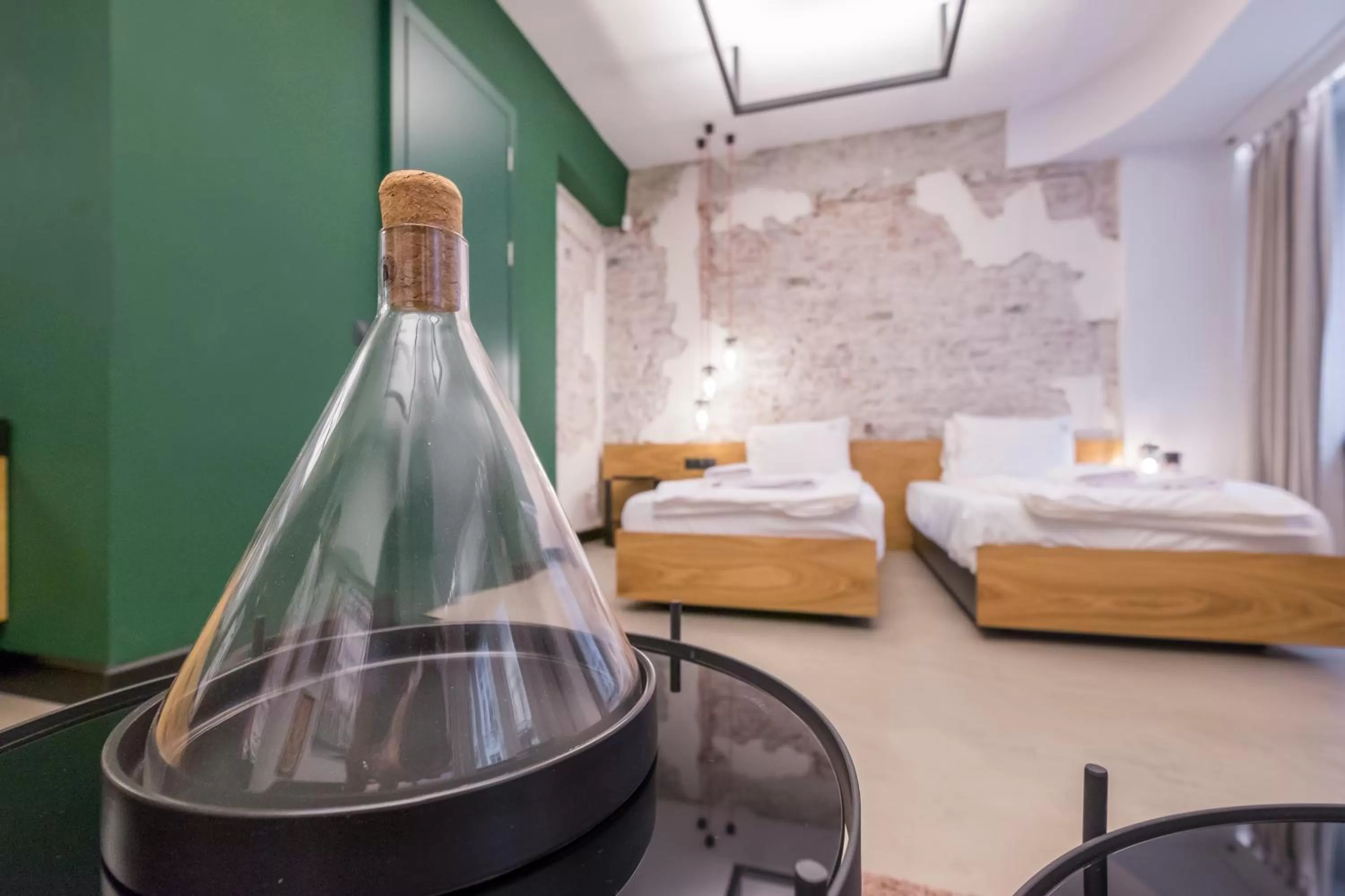 Bed in R34 Boutique Hotel