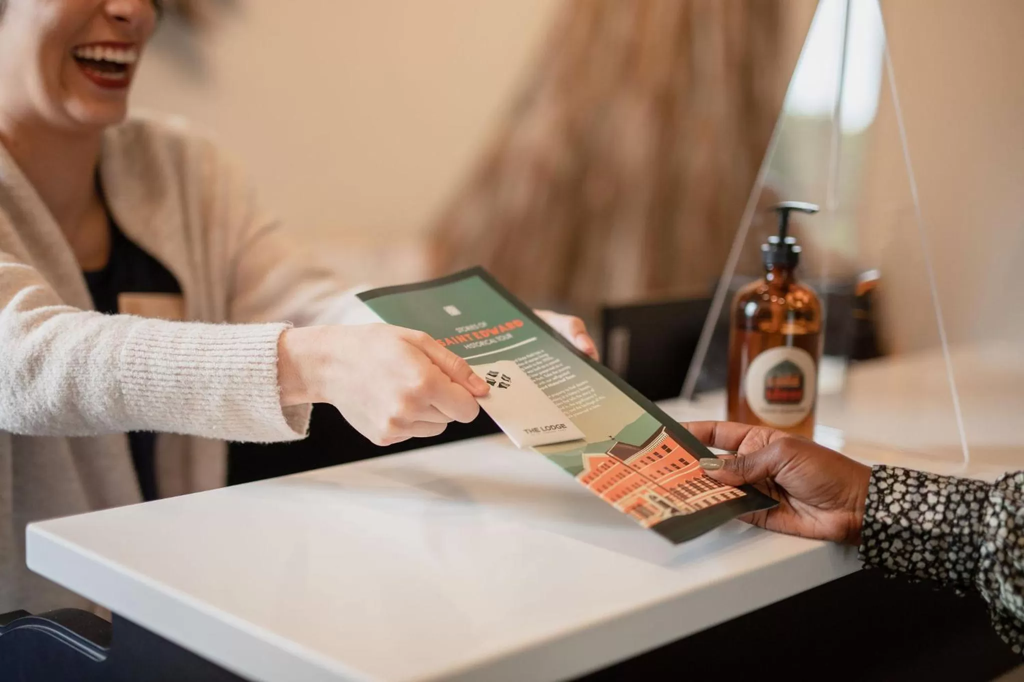Lobby or reception in The Lodge at St Edward Park
