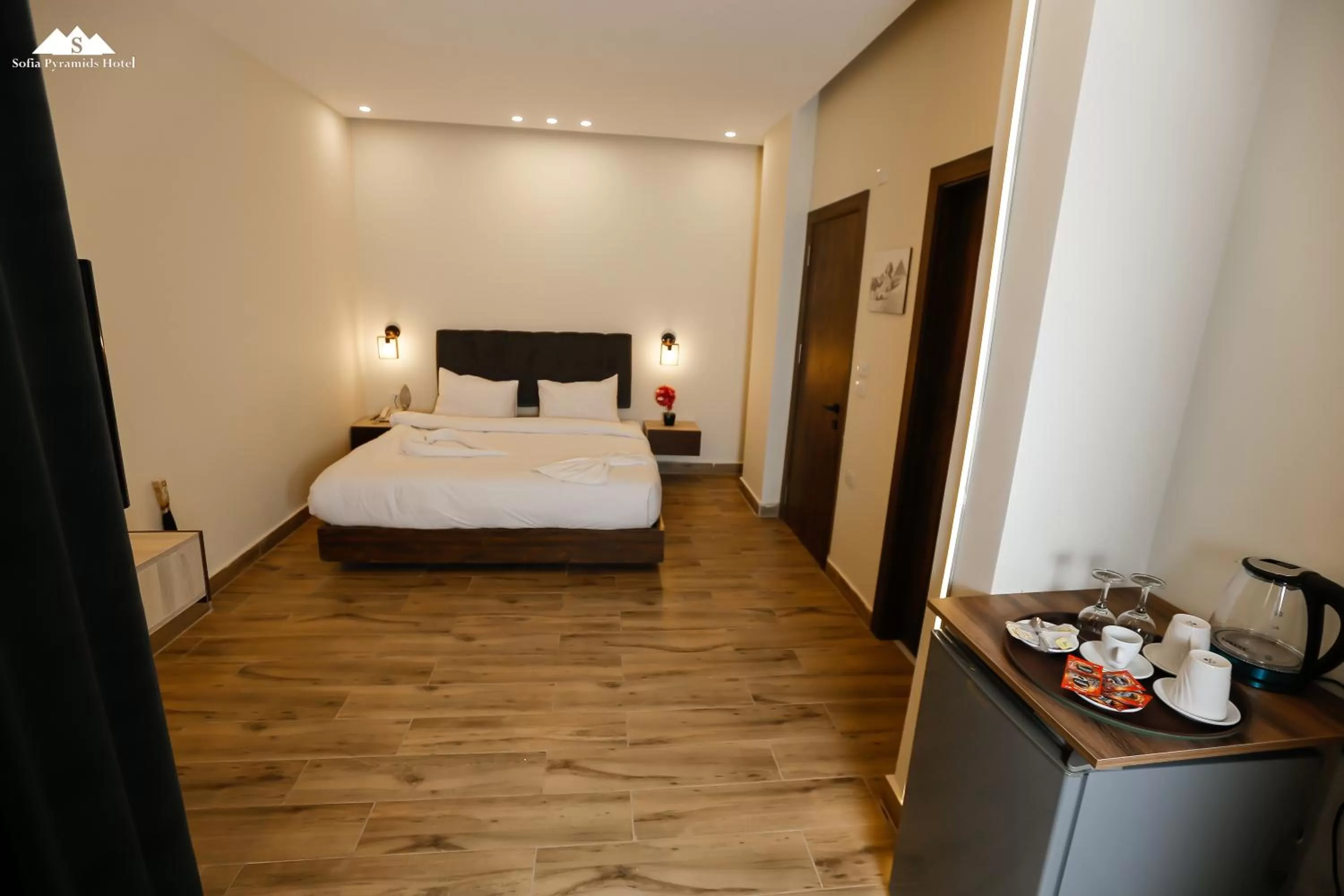 Bed in Sofia Pyramids Hotel