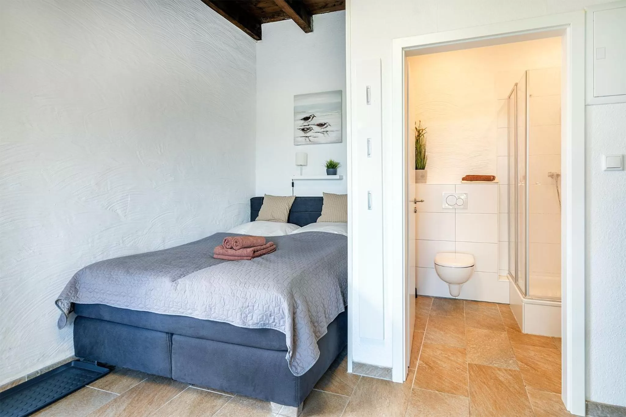 Toilet, Bed in Villa Moorstern