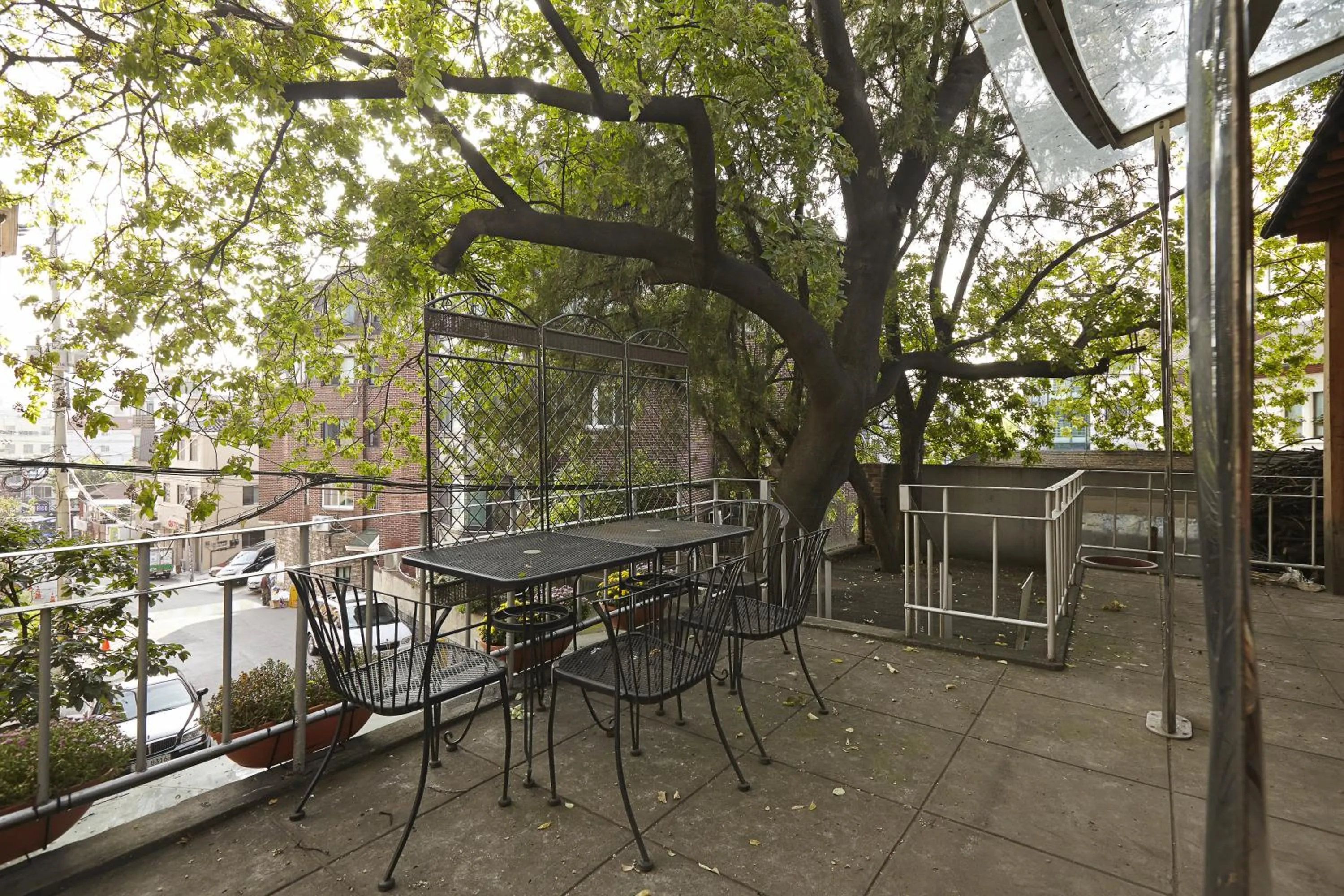 Balcony/Terrace in Jiwoljang Guesthouse