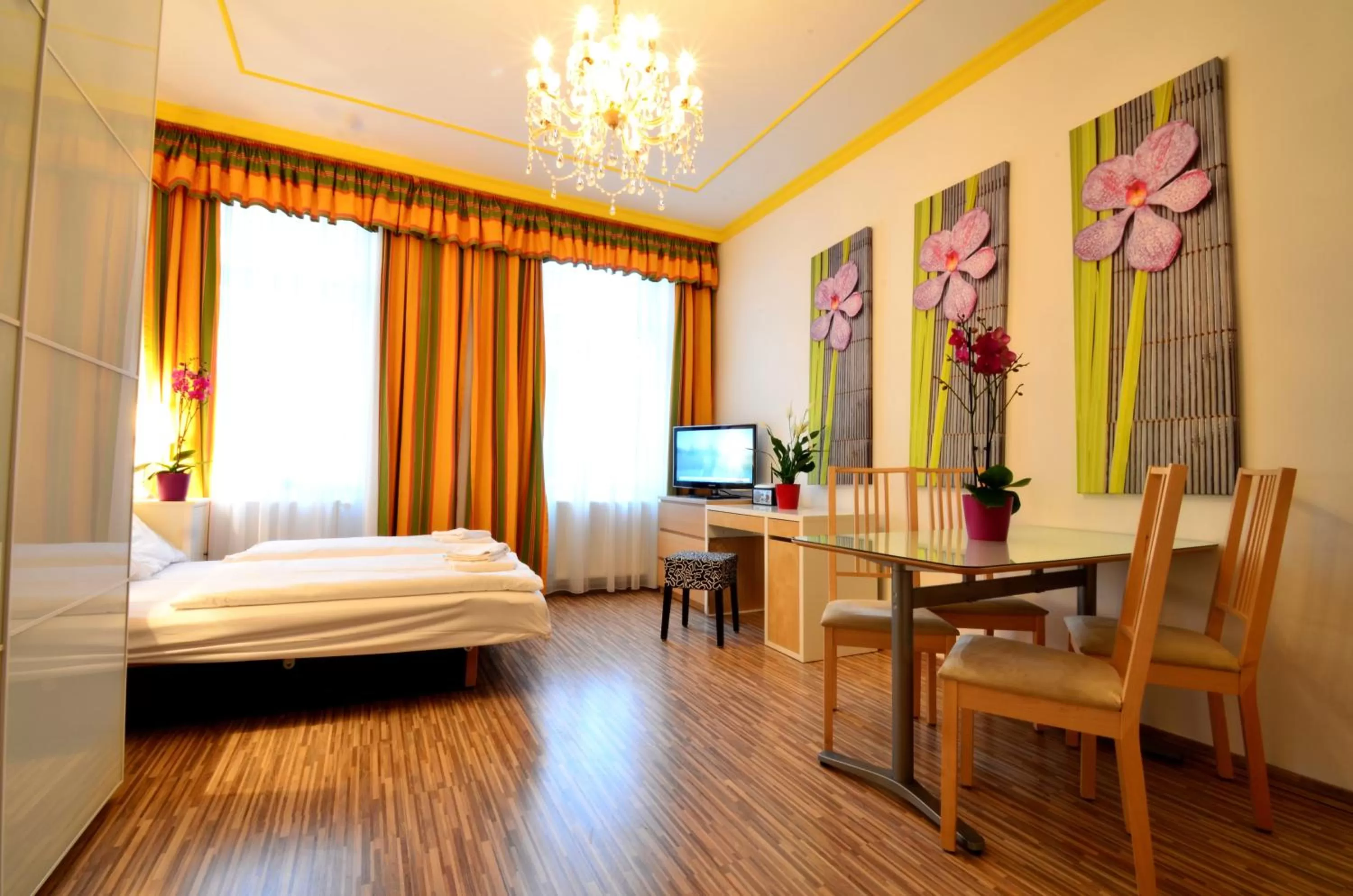 Bed in AJO Apartments - Messe City Flat - Self-Check-in