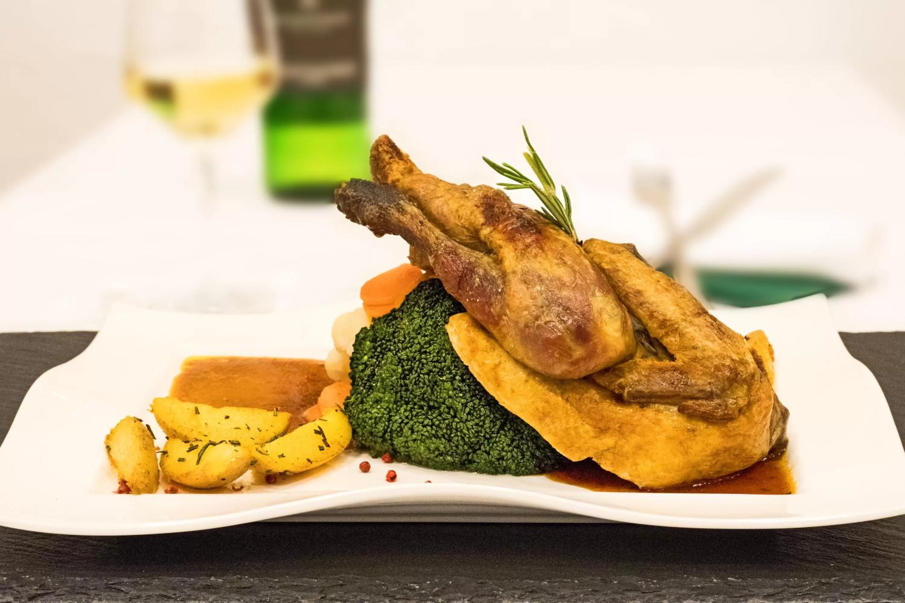 Lunch in Hotel Restaurant Waldlust