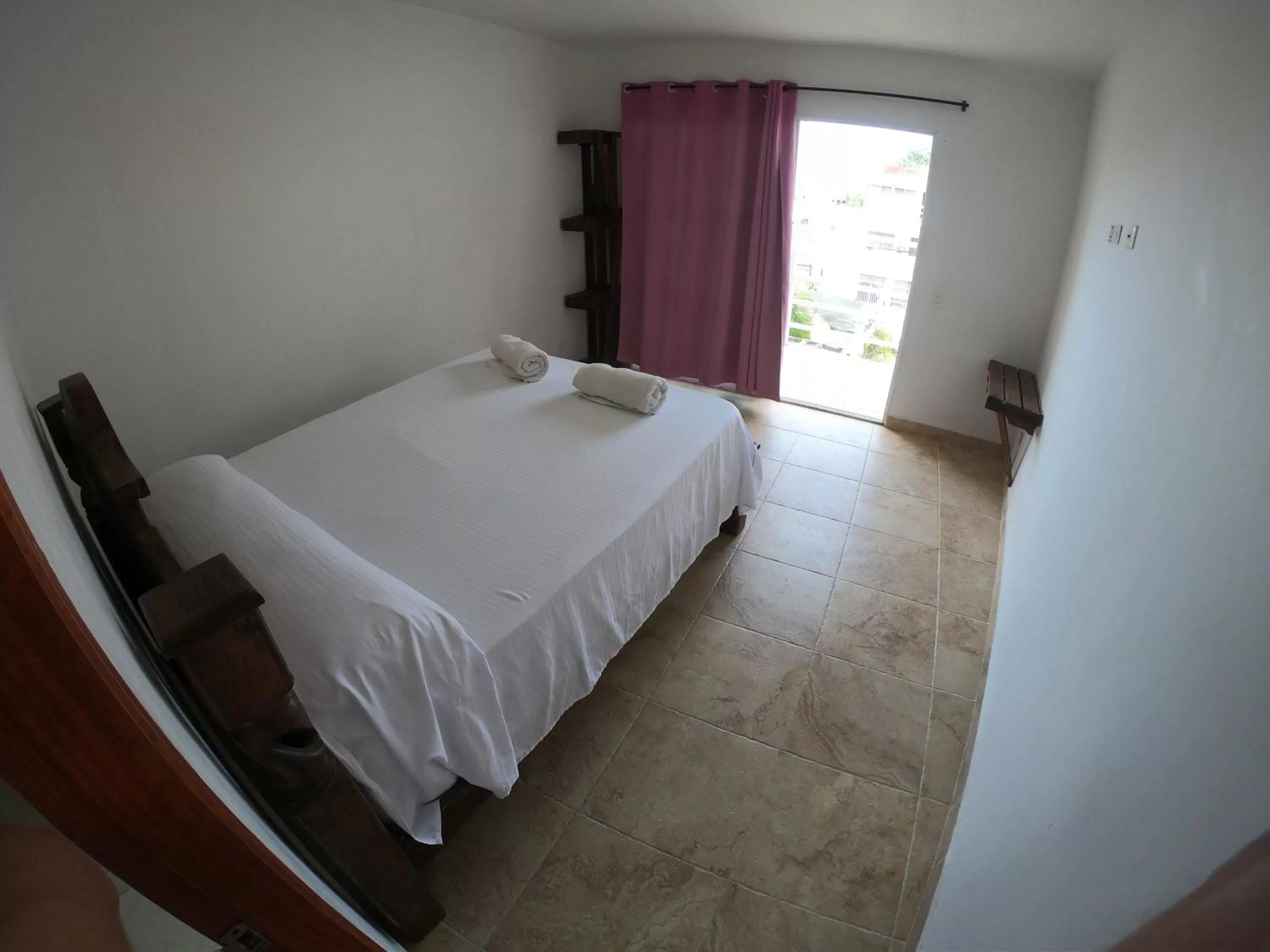 Decorative detail, Bed in The Rock House Eco