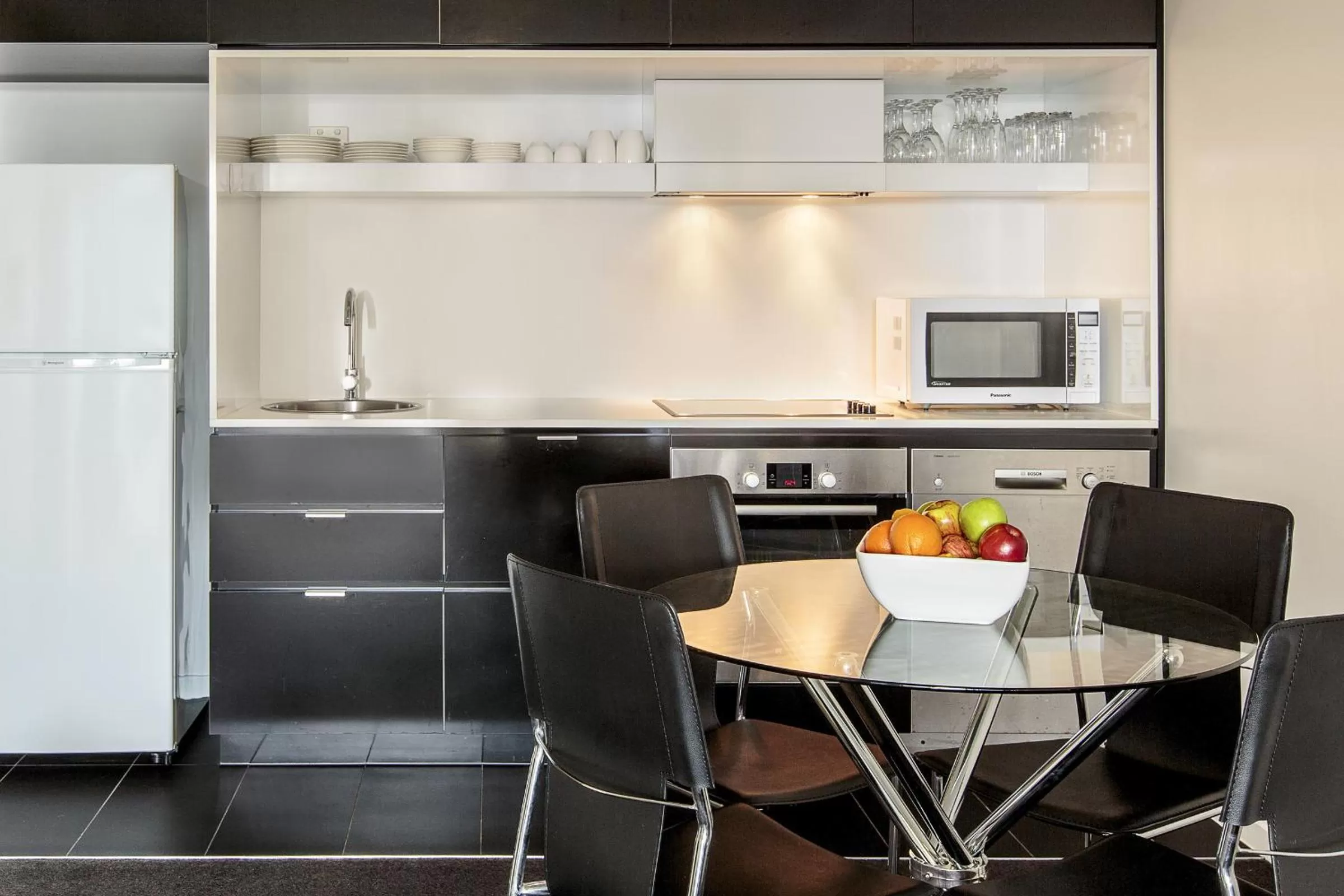 Kitchen or kitchenette in Code Apartments