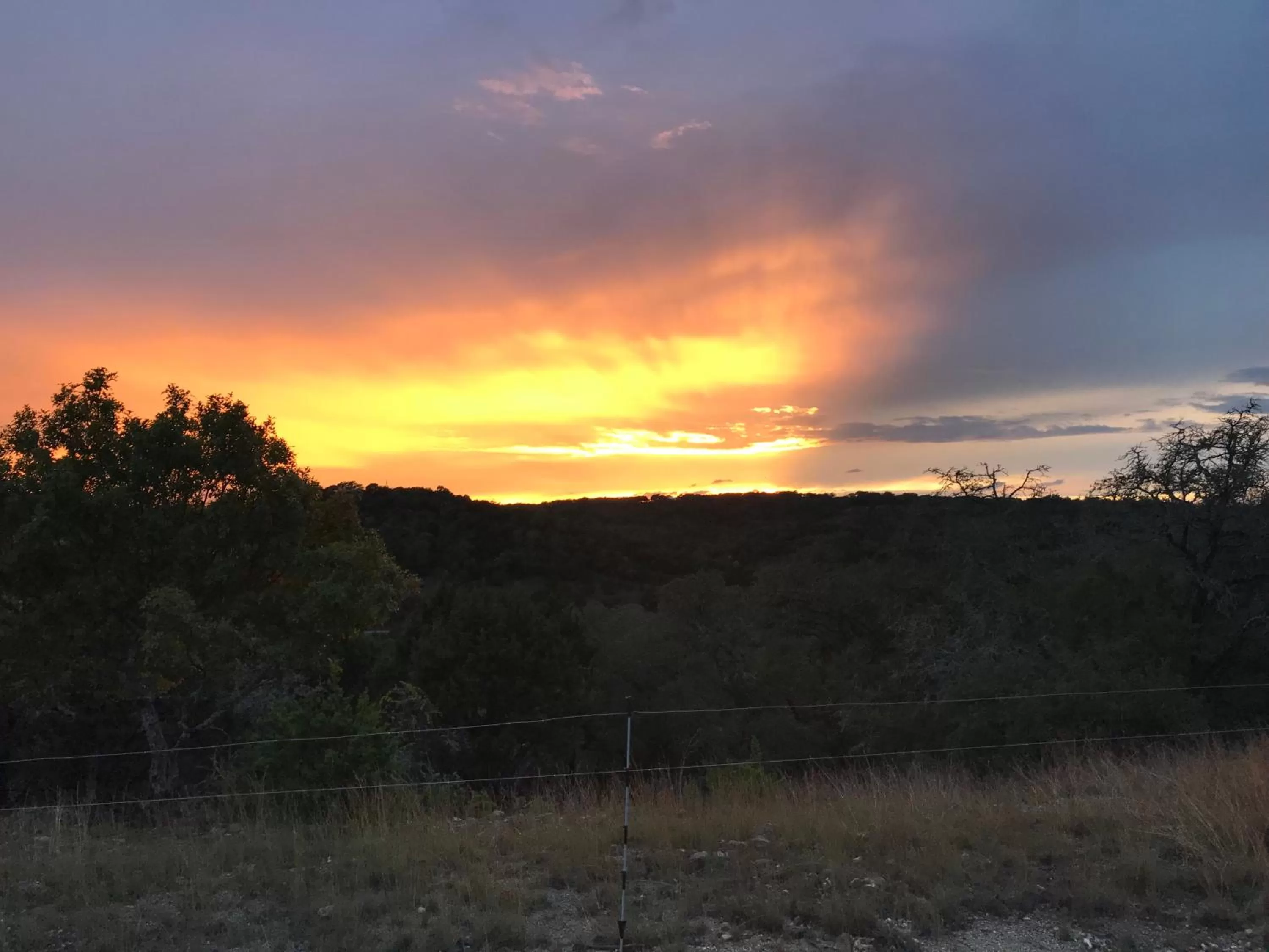 Sunset in Walnut Canyon Cabins