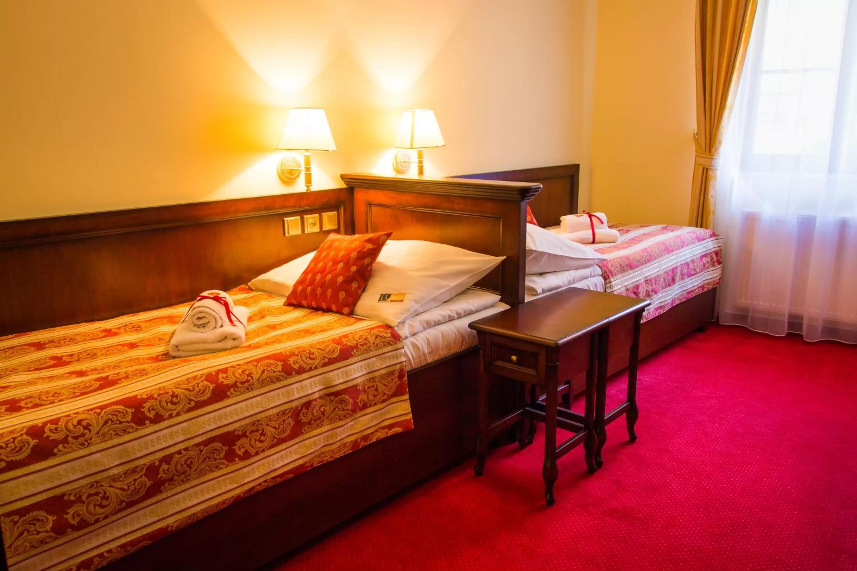 Bedroom, Bed in Hotel U Krále