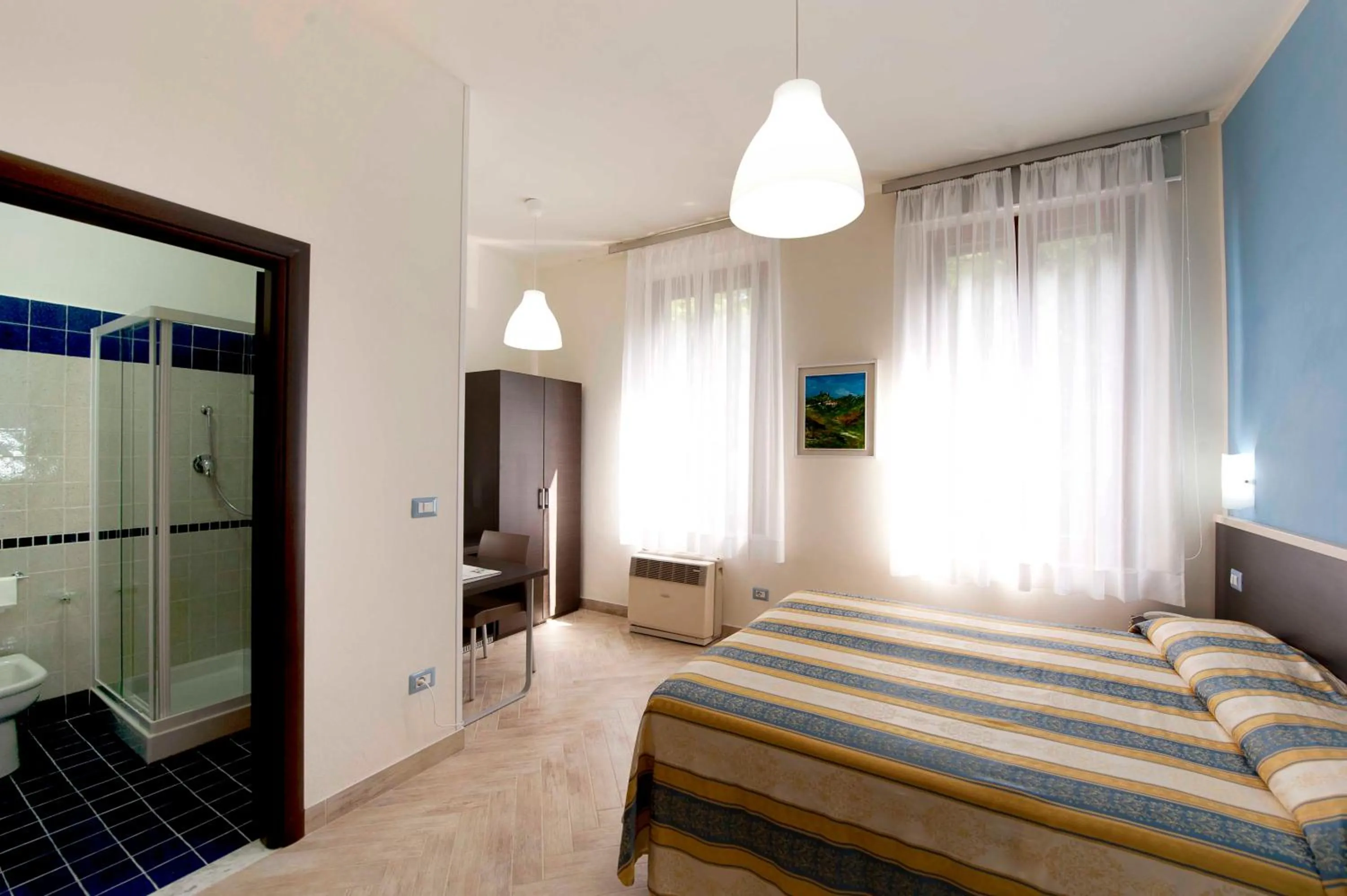 Bed in Hotel Moderno