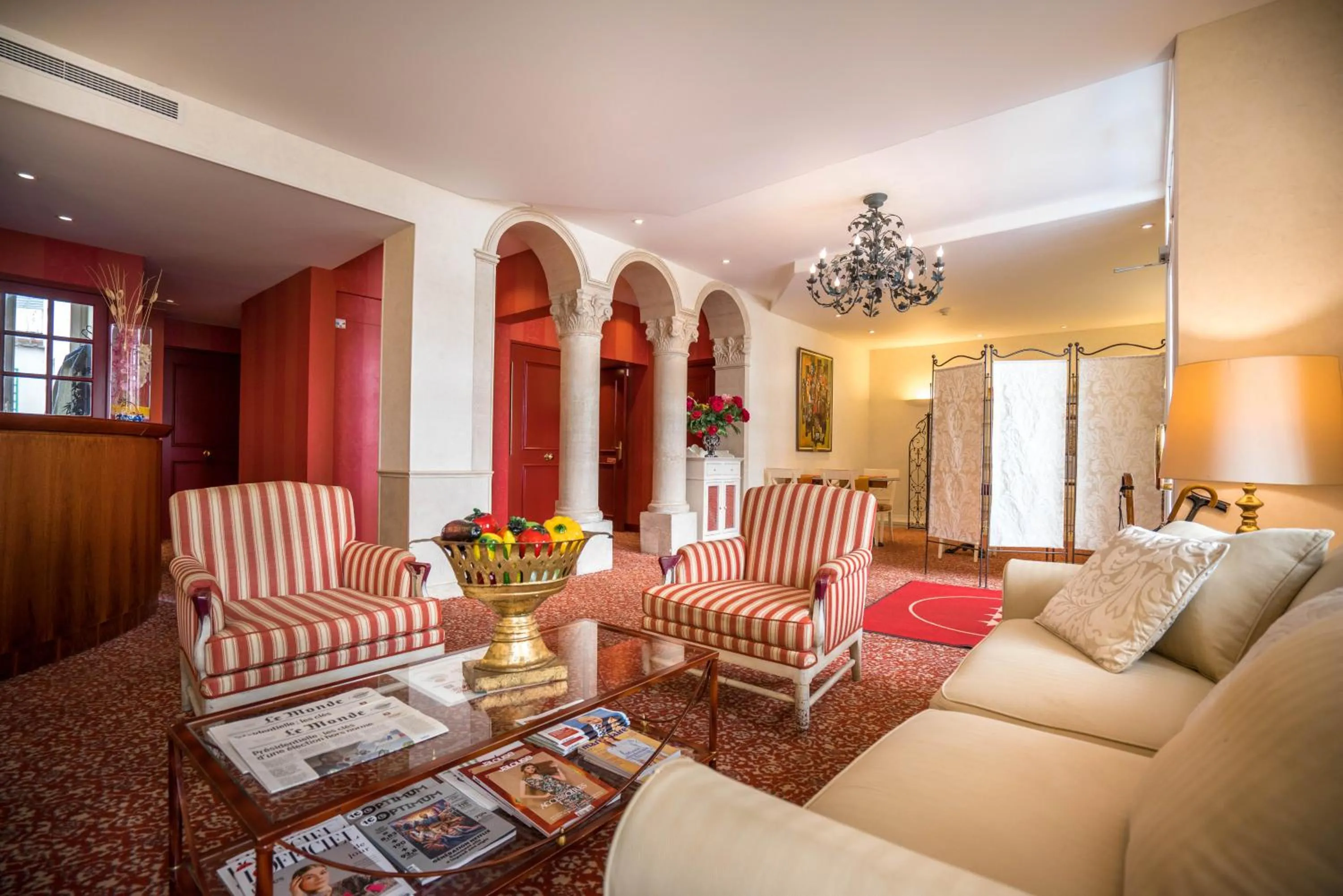 Lobby or reception in Hotel Delambre