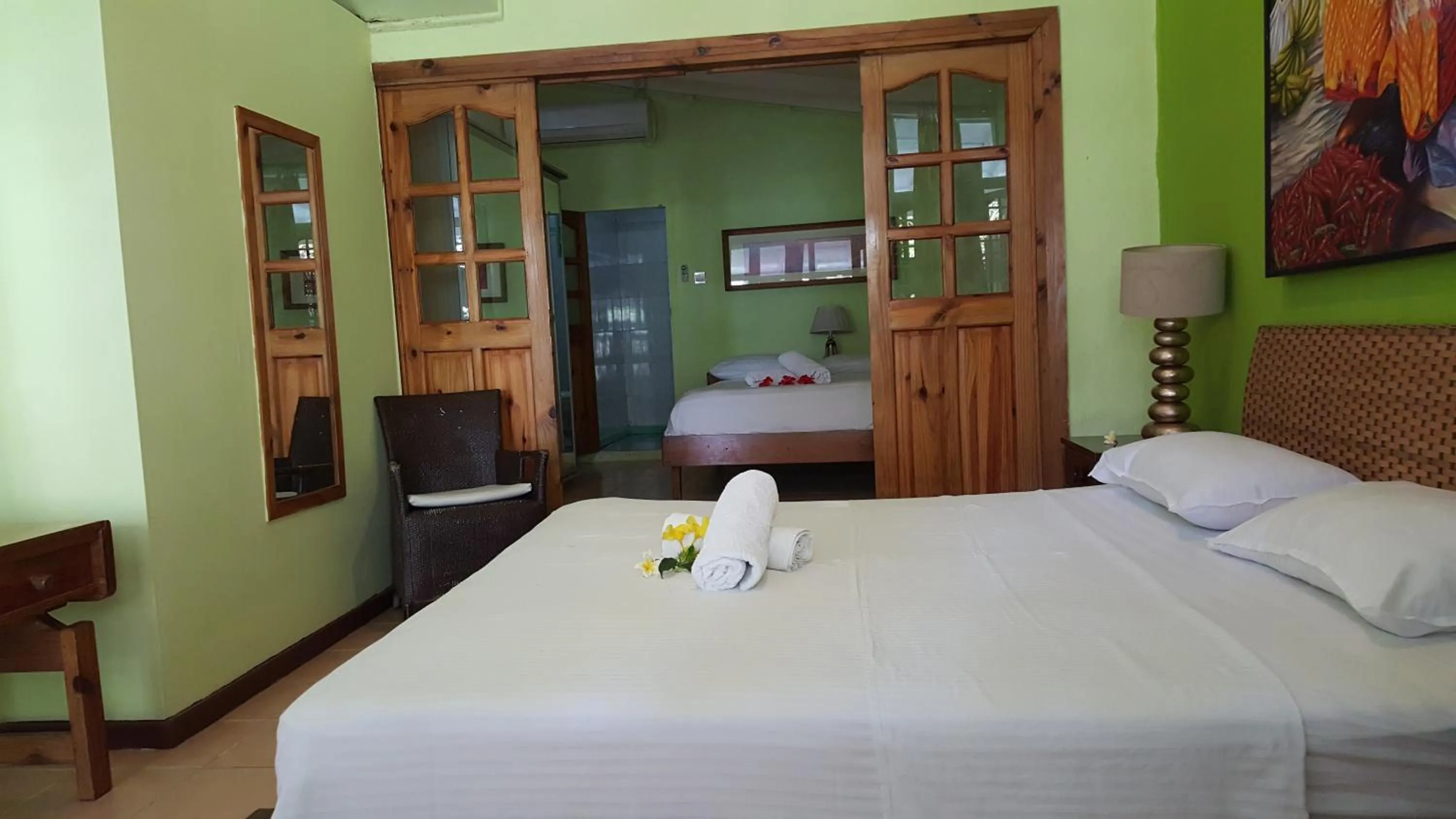 Open Space Family Room in Beau Vallon Bungalows