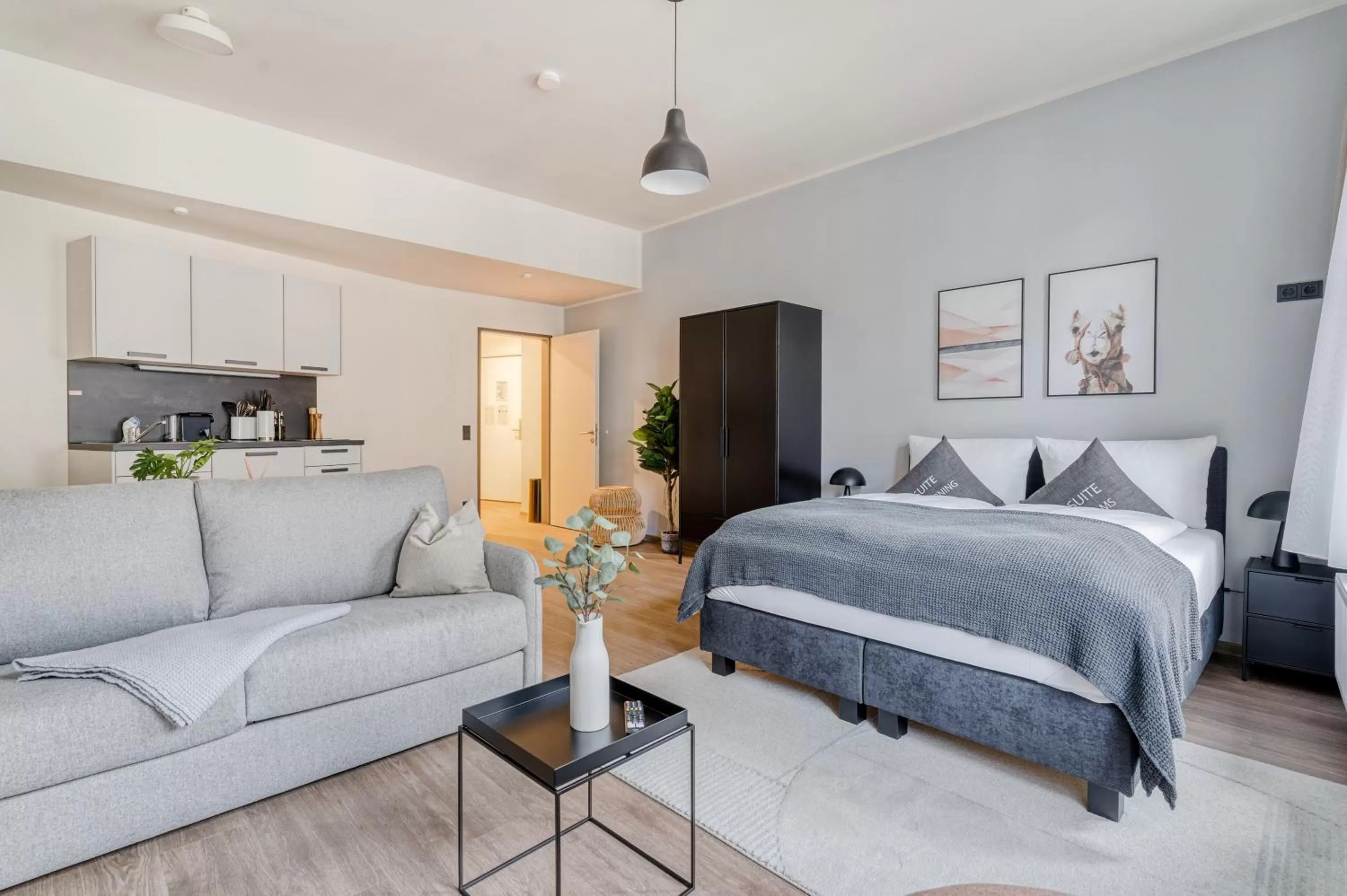 Bed in Limehome Leipzig Oelßner's Hof