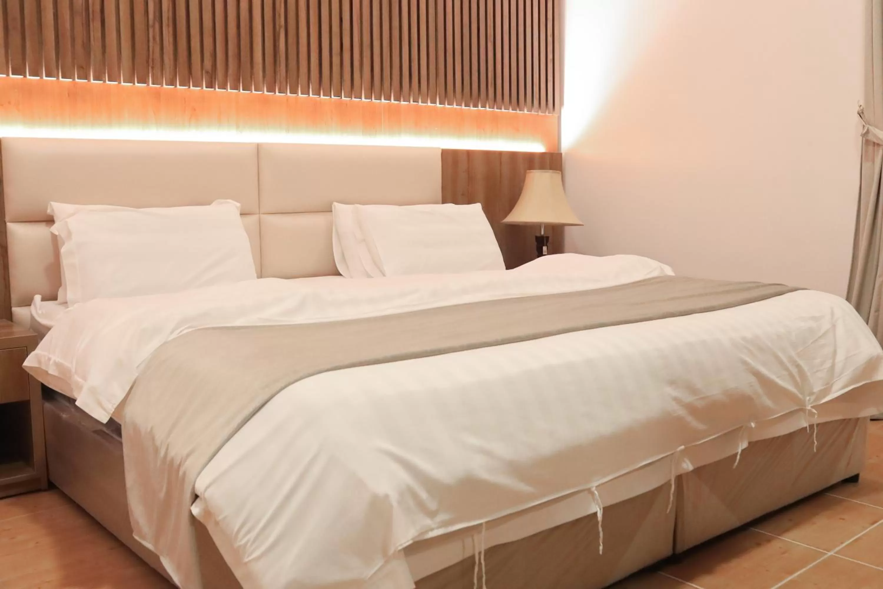 Bed in منتجع الاحلام ينبع & Alahlam Resort Yanbu