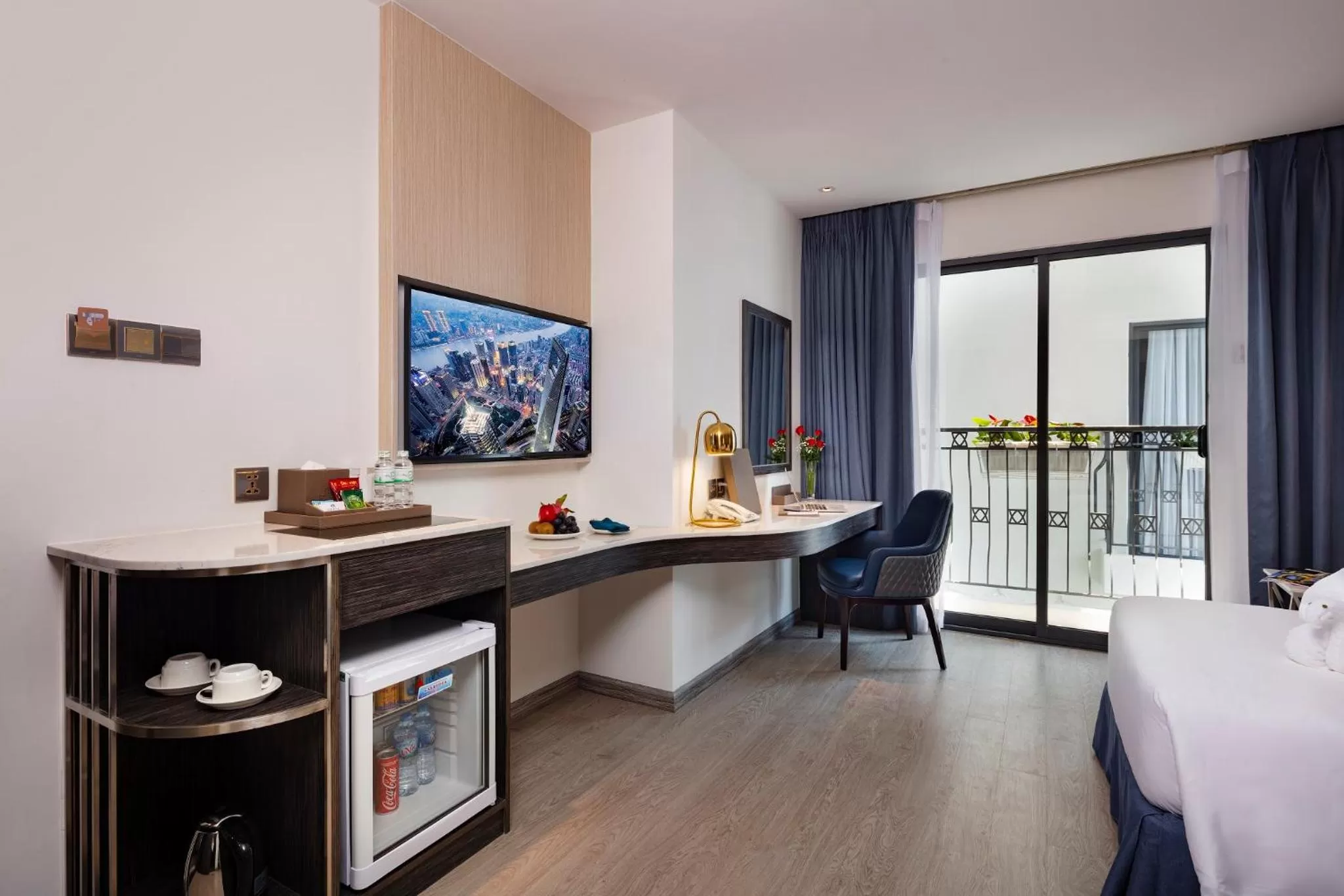 TV and multimedia, Bed in Erica Nha Trang Hotel