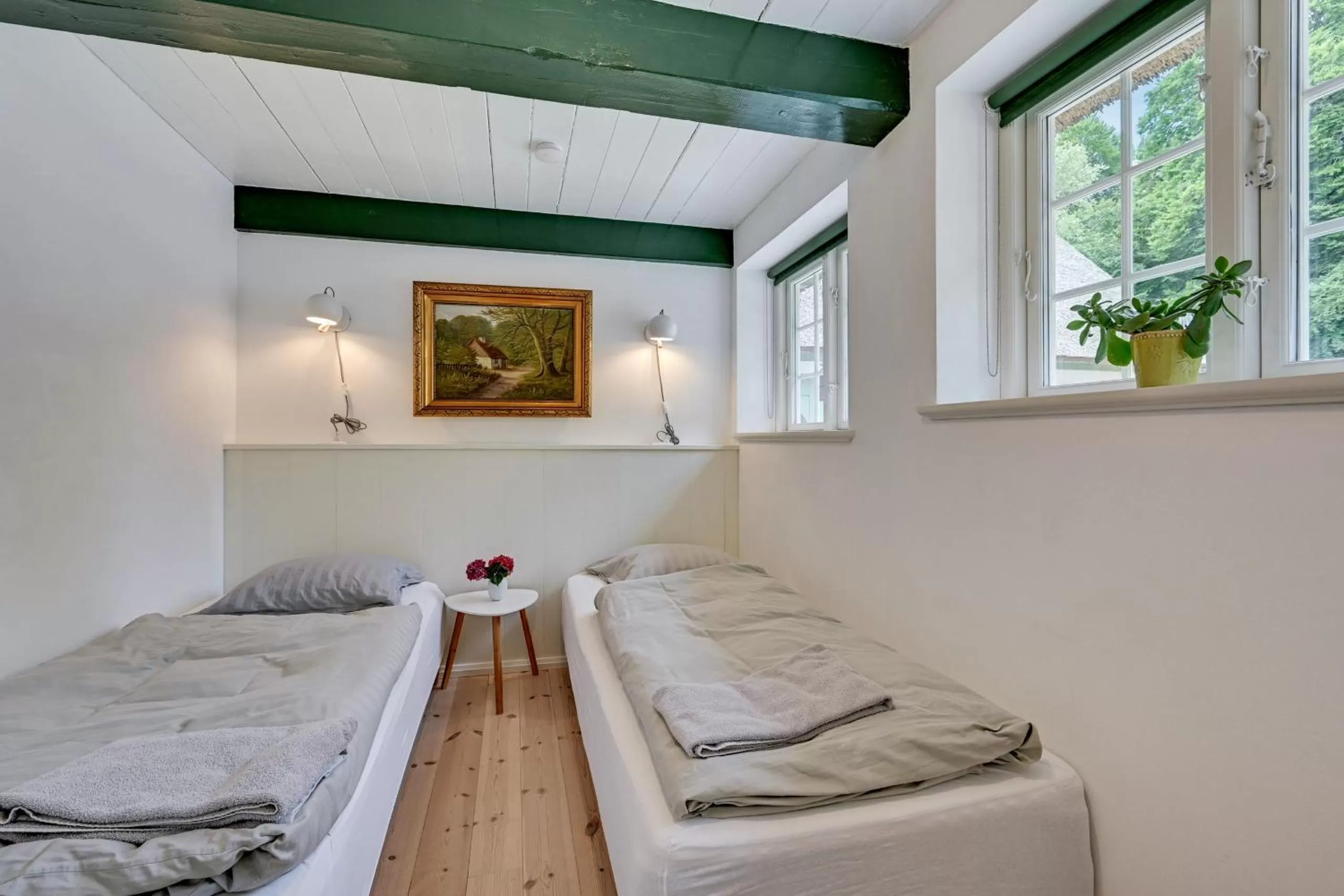 Bedroom, Bed in Hørhavegården B&B