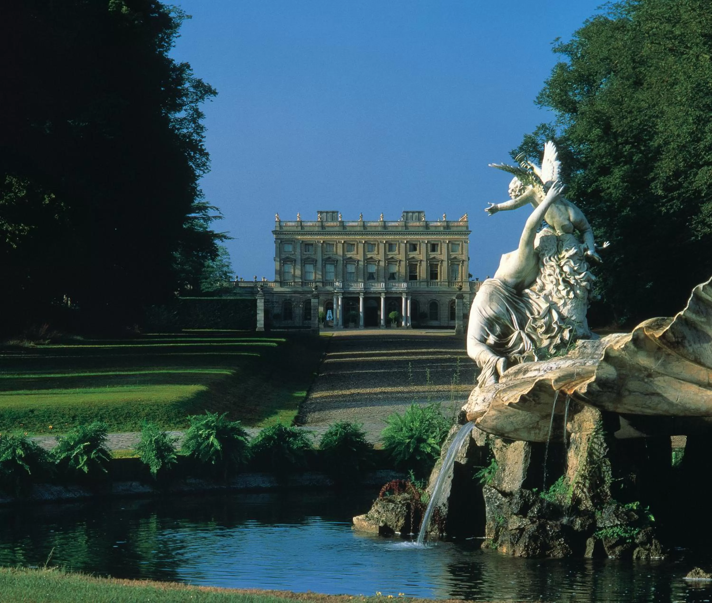Facade/entrance in Cliveden House - an Iconic Luxury Hotel