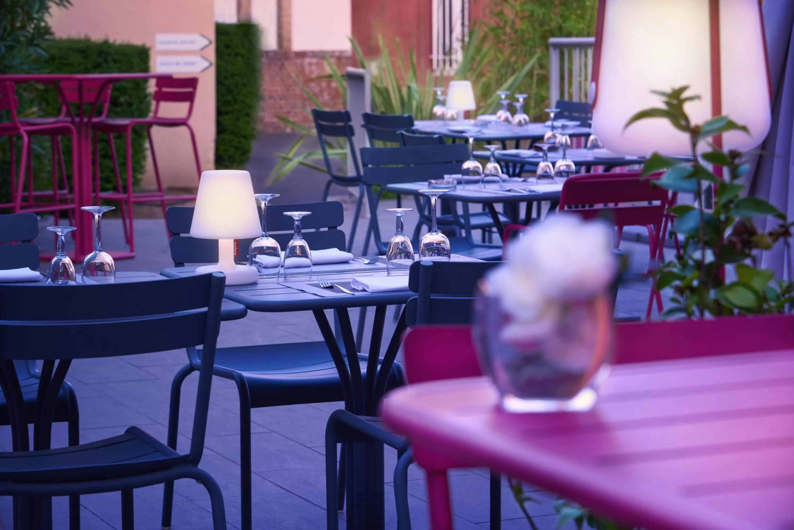 Balcony/Terrace in Logis Hotels Grand Hotel d'Orléans