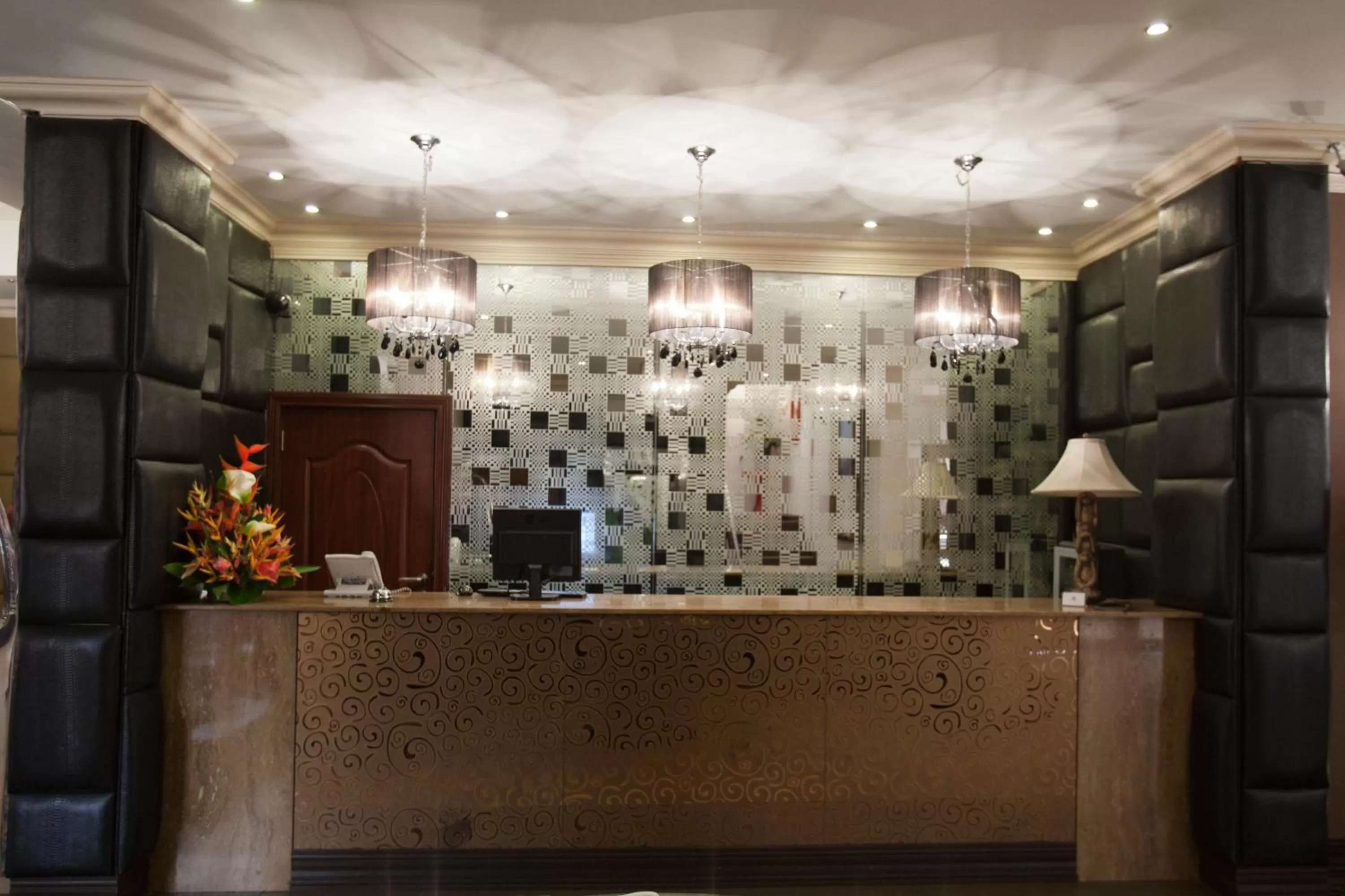 Lobby or reception in The Blowfish Hotel