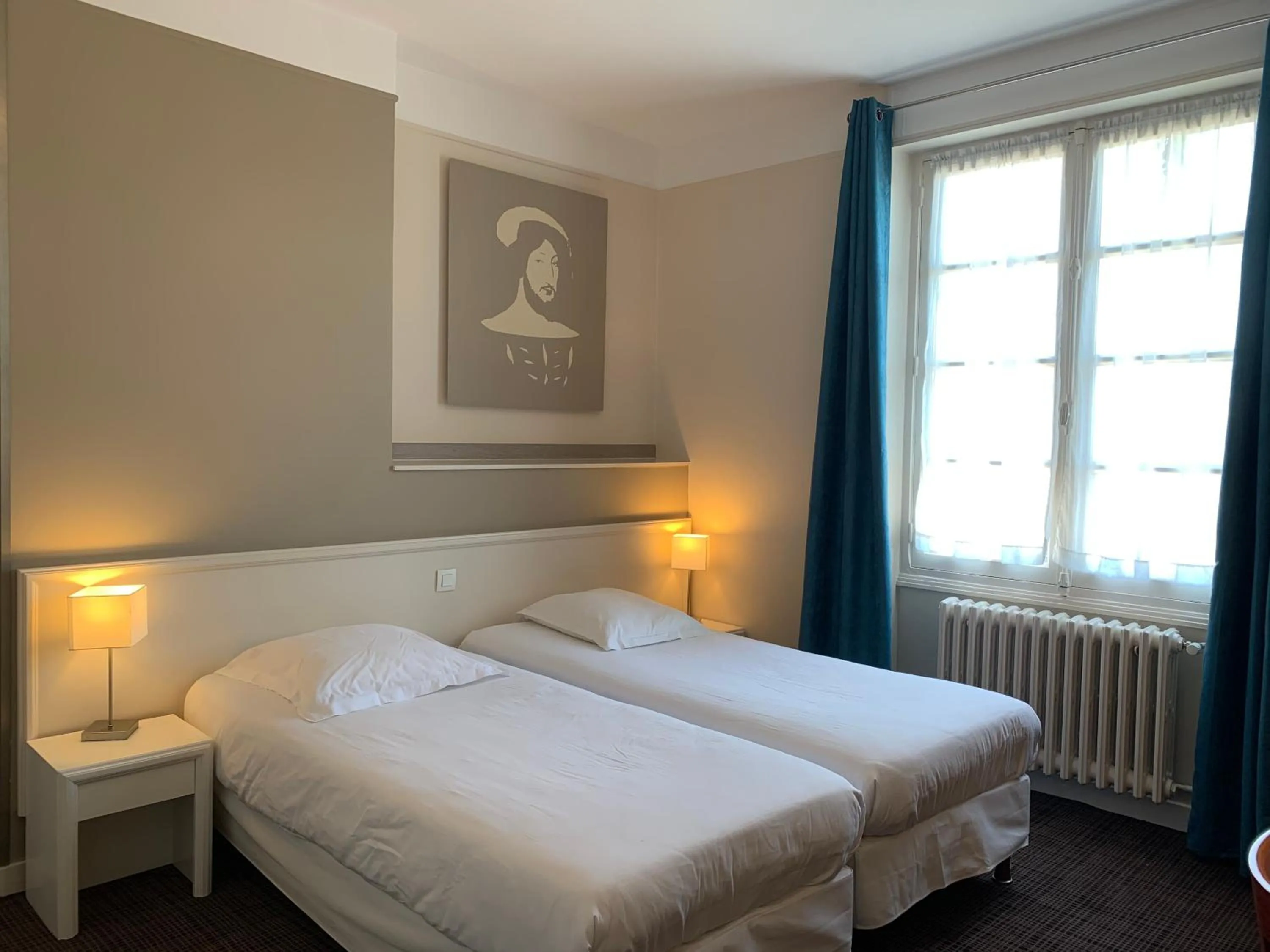 Photo of the whole room, Bed in Hotel Anne De Bretagne BLOIS