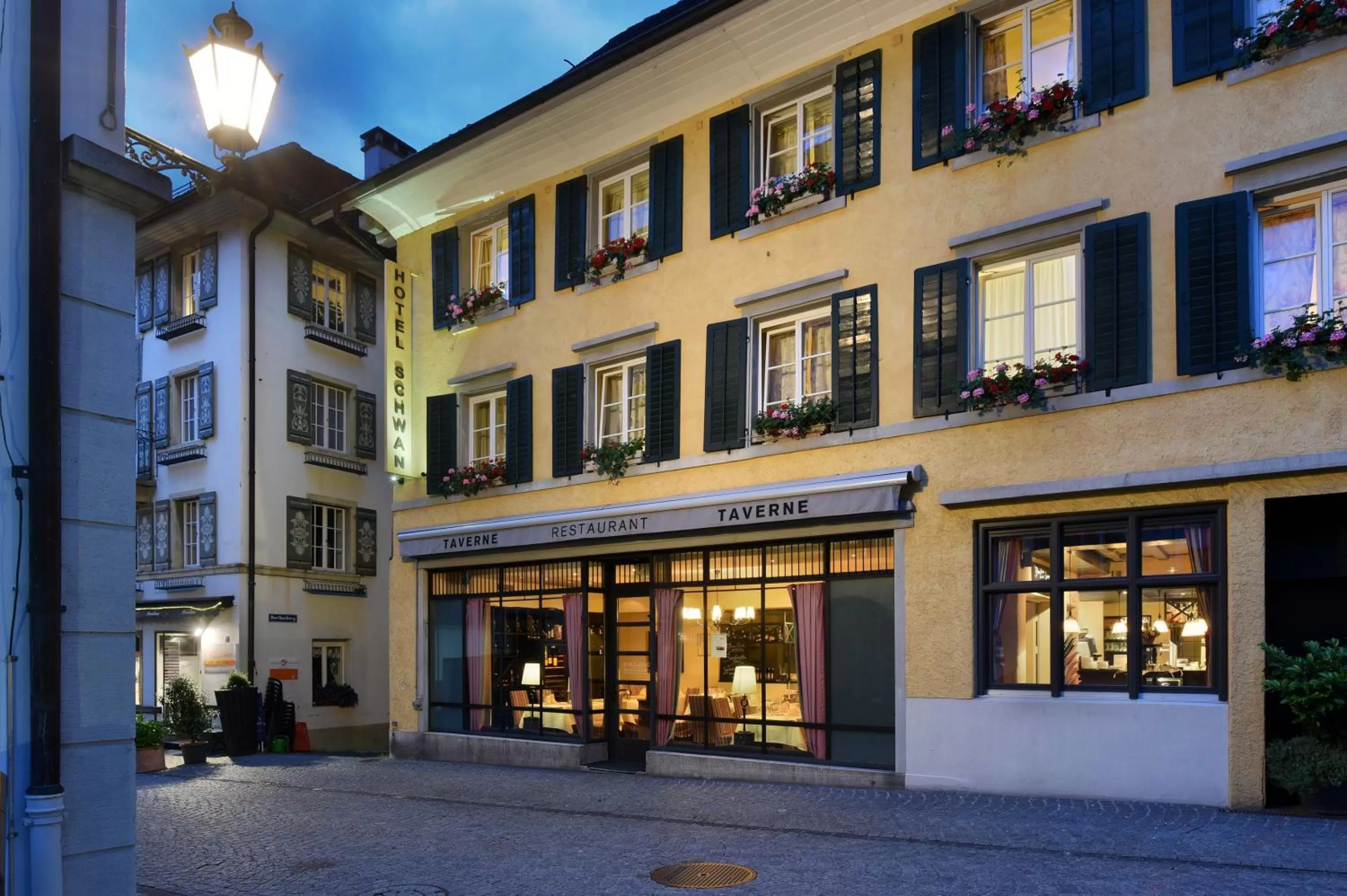 Facade/entrance in Romantik Hotel Schwan