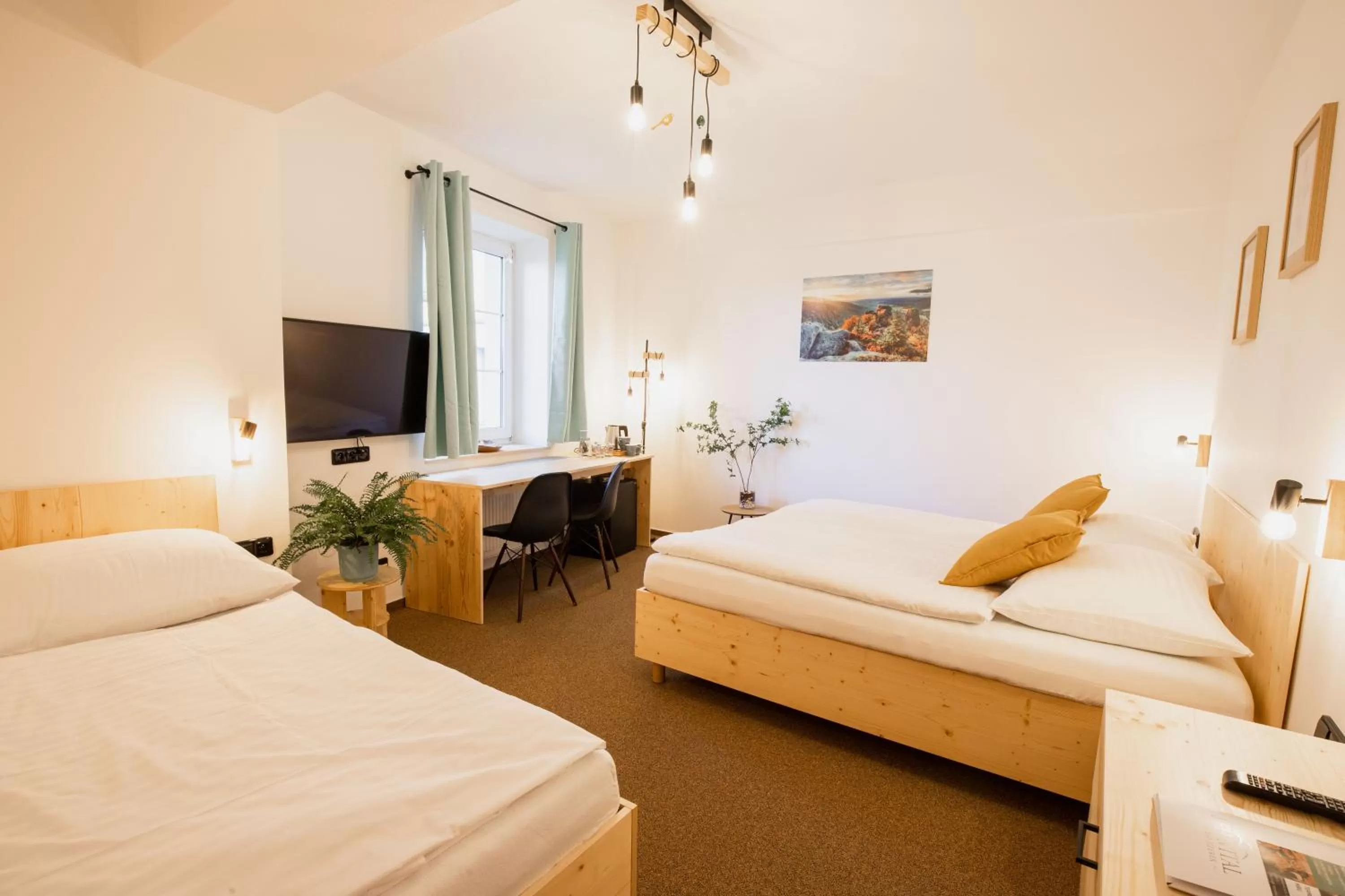 Bed in Hotel Rehavital