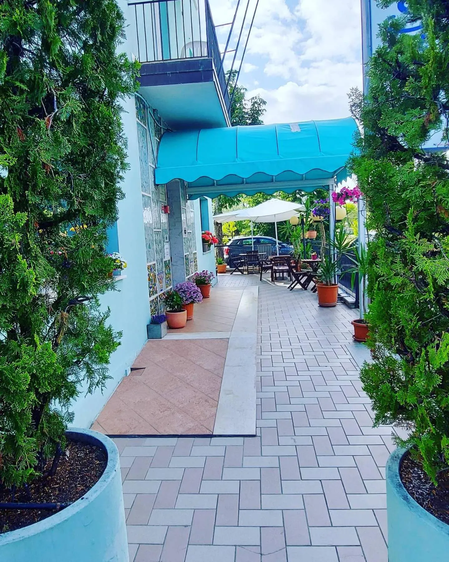 Patio in Hotel Savina