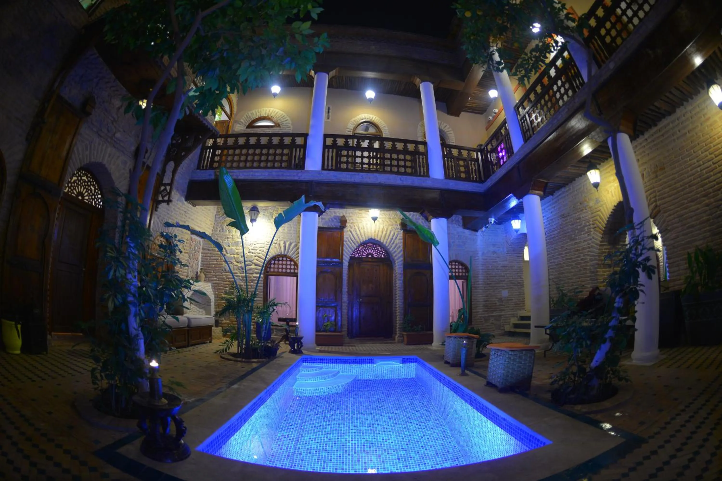 Pool view in Riad Hidden