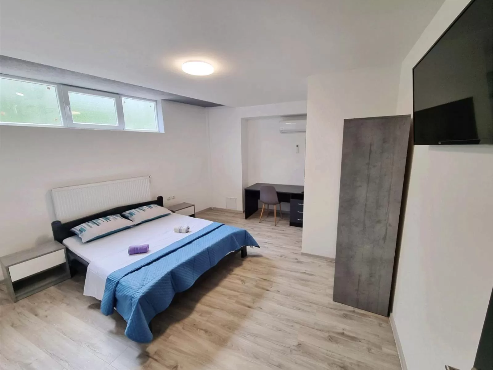 Bed in Motel Gas-Petrol