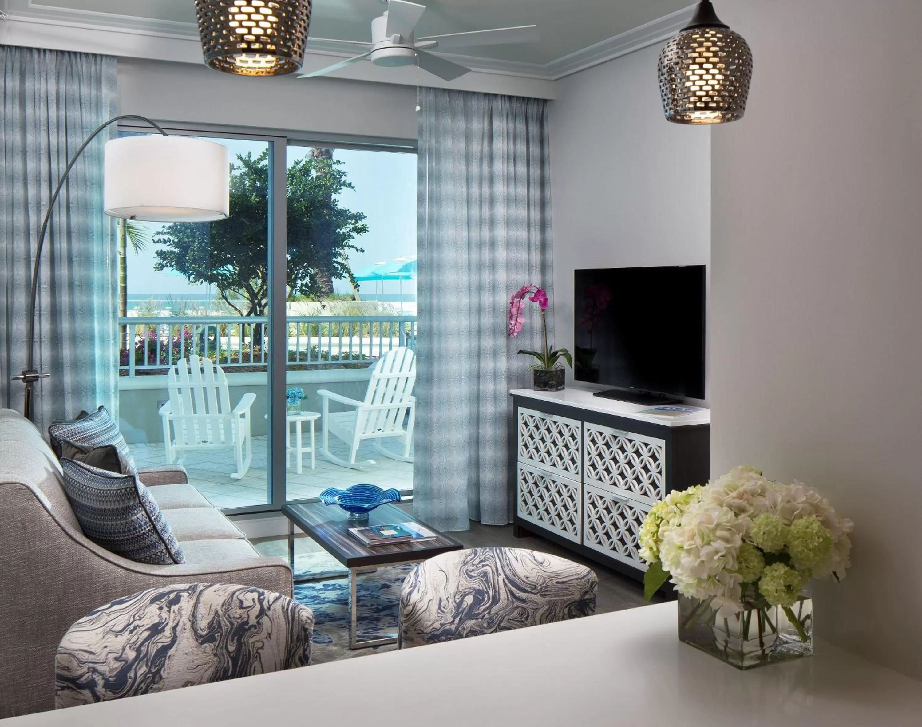 Living room in Treasure Island Beach Resort