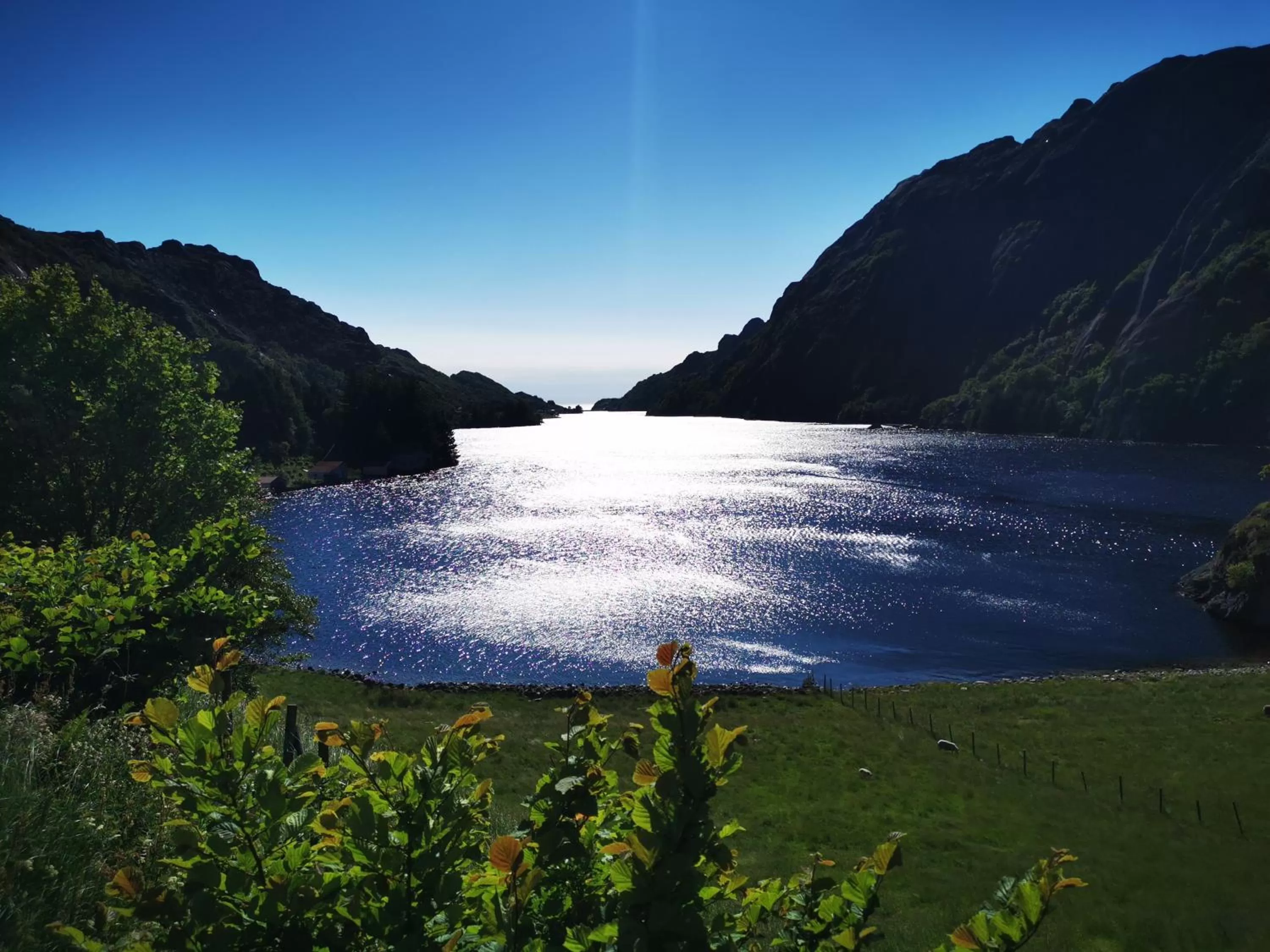 Natural landscape in Brufjell Hostel & Parking
