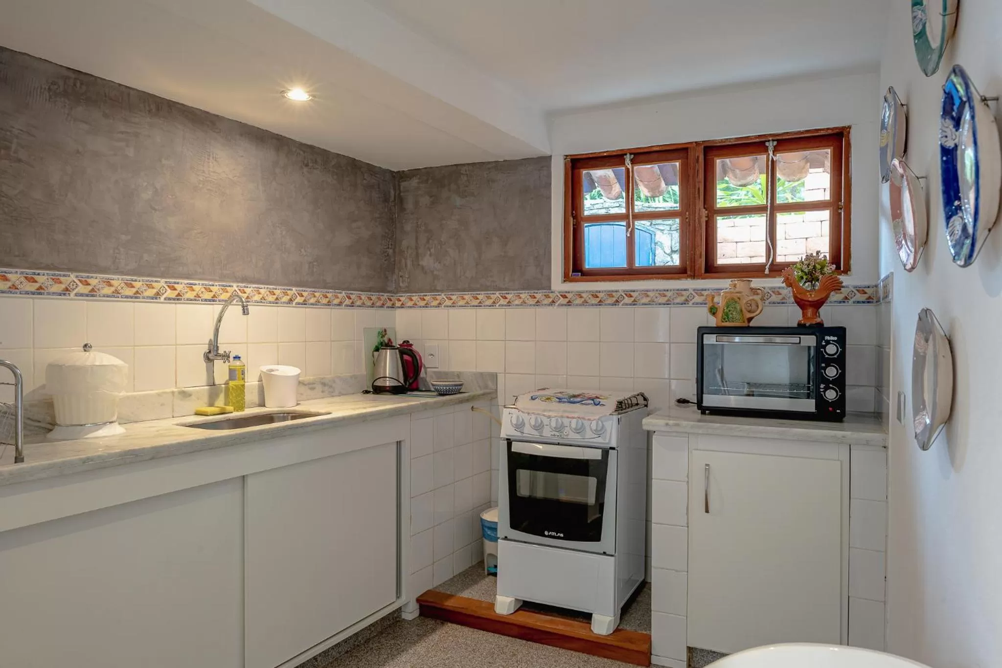 Kitchen or kitchenette in Pousada Blanca Mar