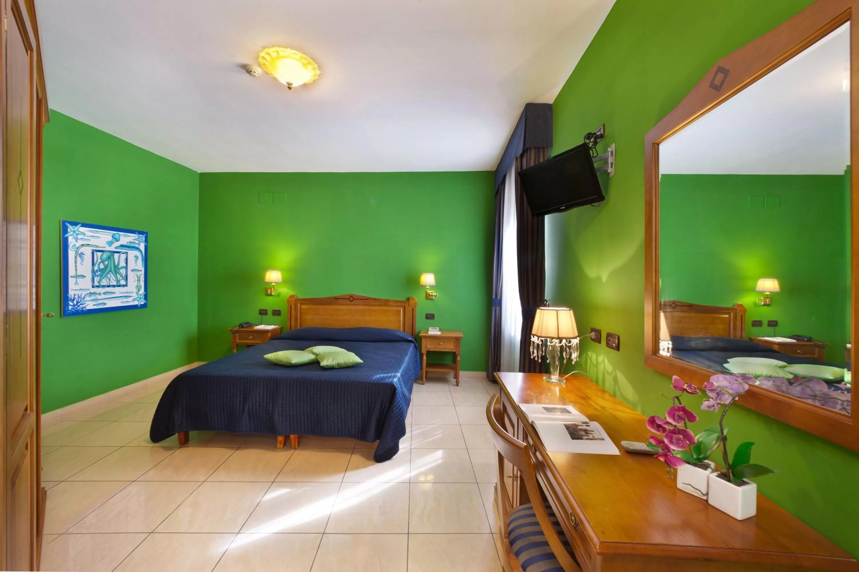 Decorative detail, Bed in Ulisse Deluxe Hostel