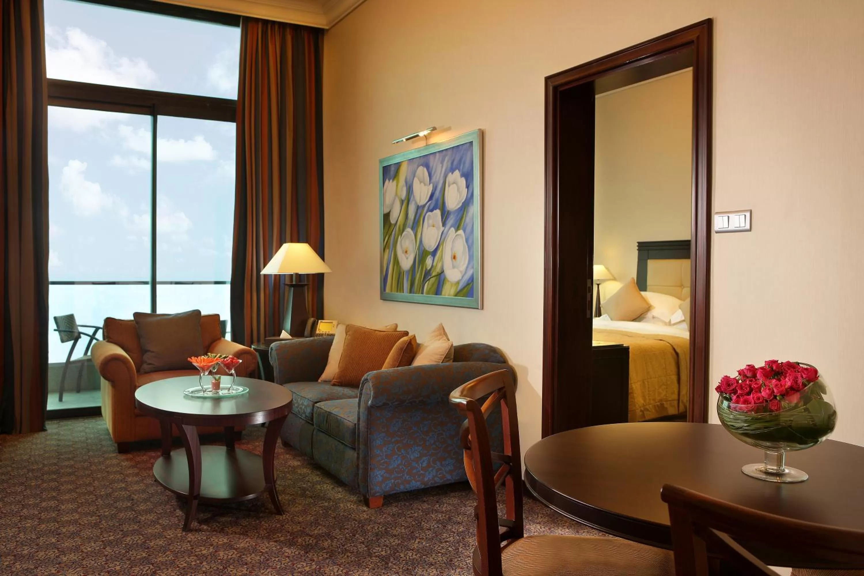 Seating area in Raouche Arjaan by Rotana