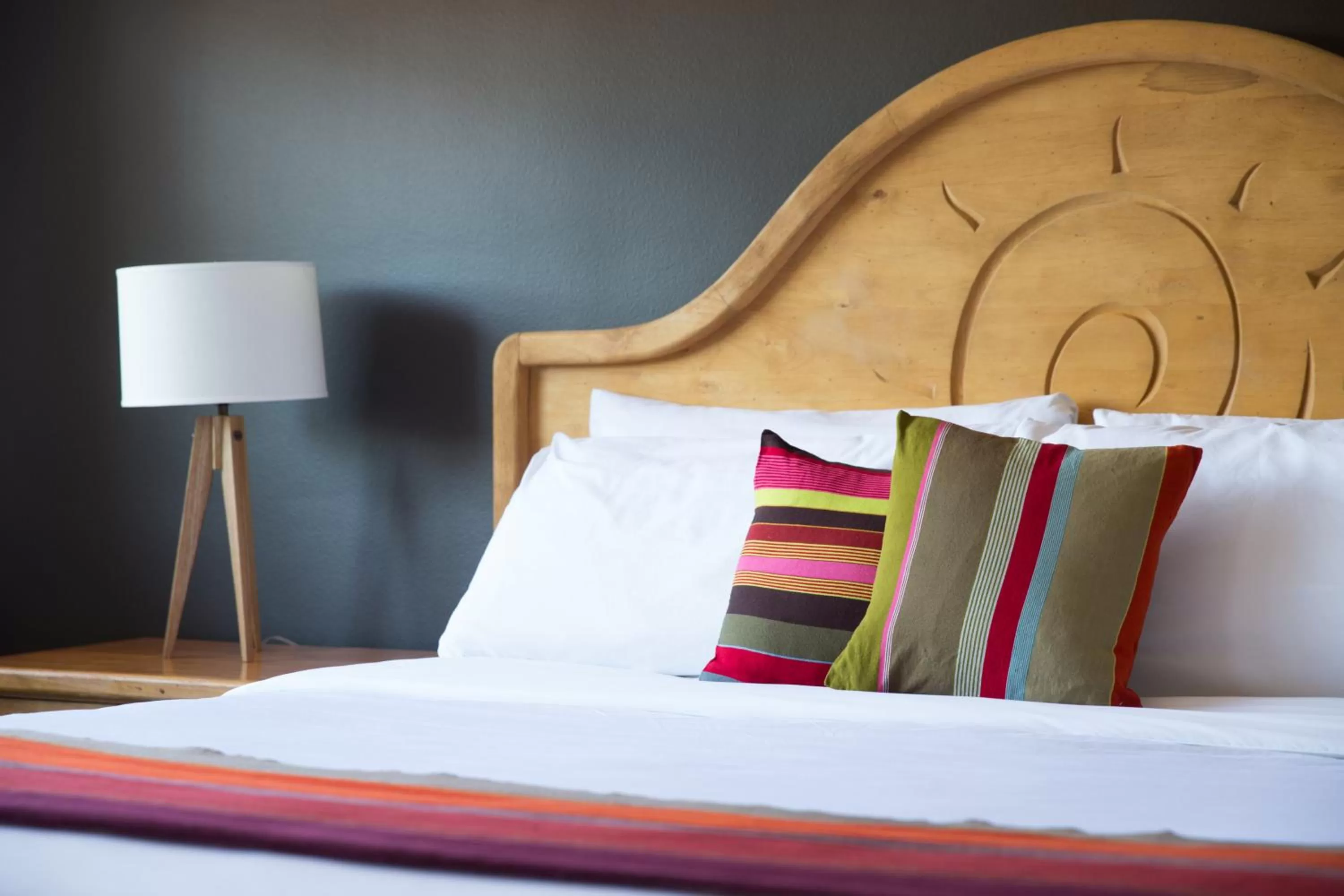 Decorative detail, Bed in Santiago Resort - Palm Springs Premier Gay Men’s Resort