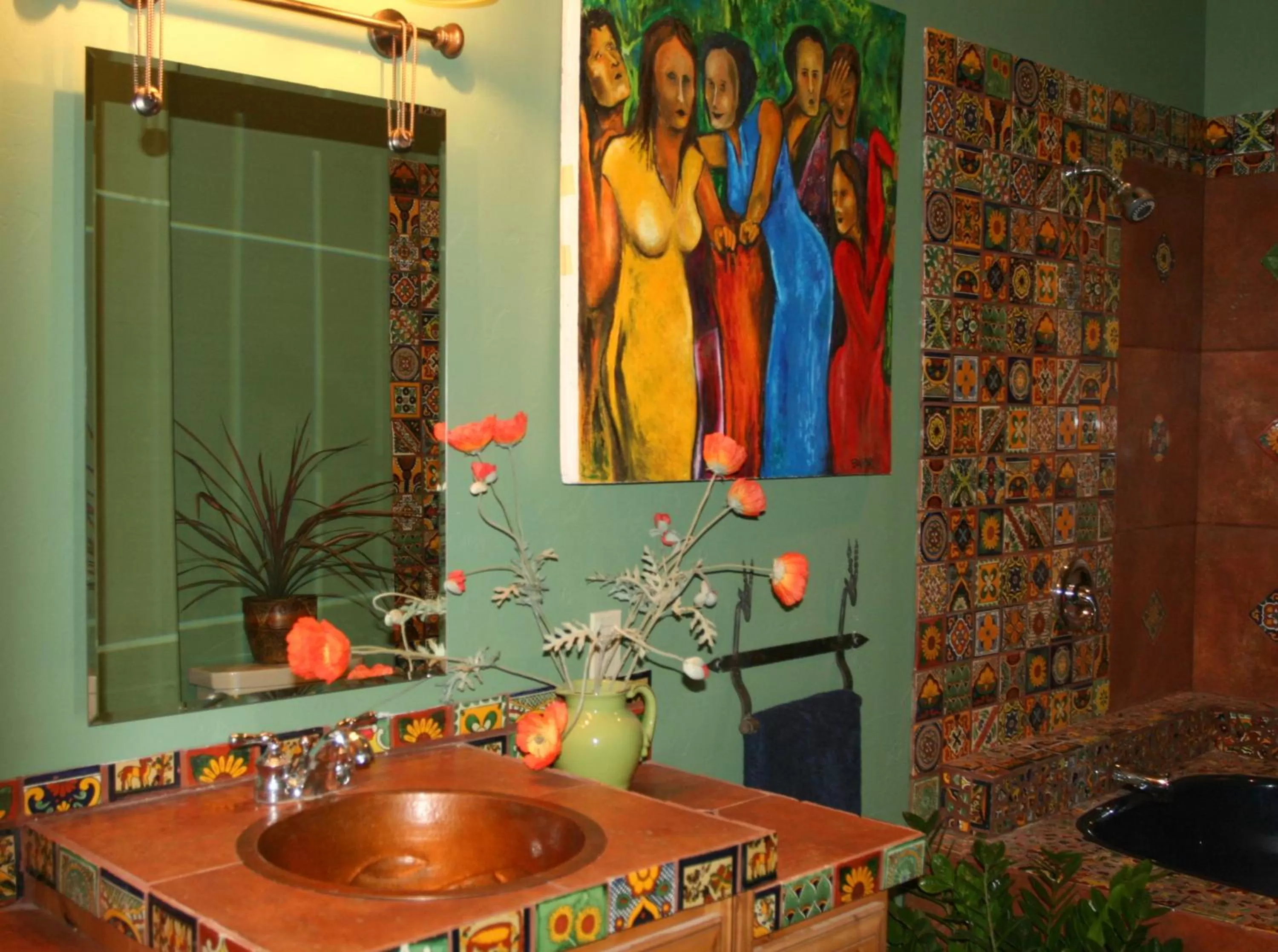 Decorative detail, Bathroom in Talus Rock Retreat
