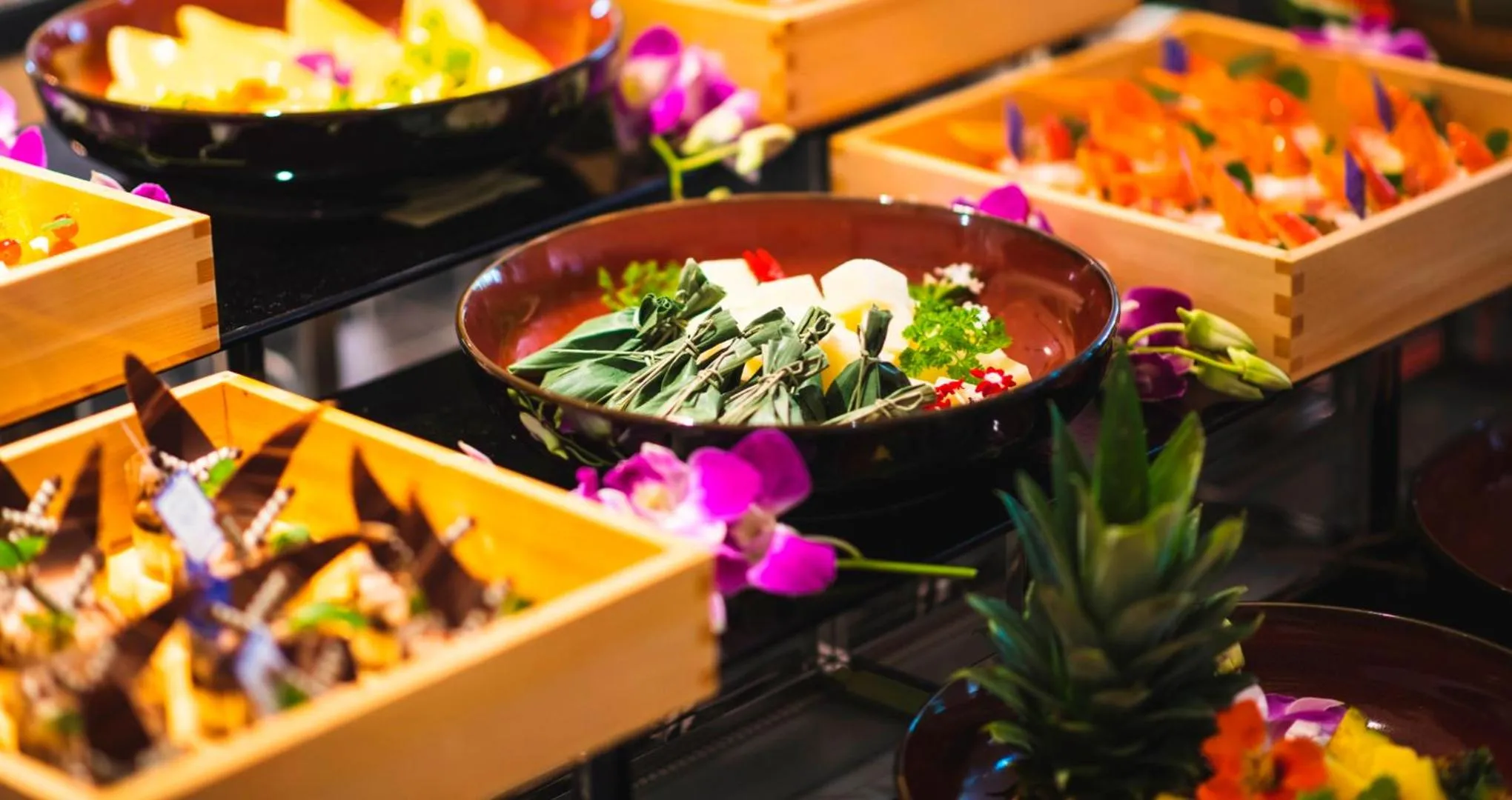 Breakfast in HOTEL SANSUI NAHA Ryukyu Onsen Naminoue-No-Yu