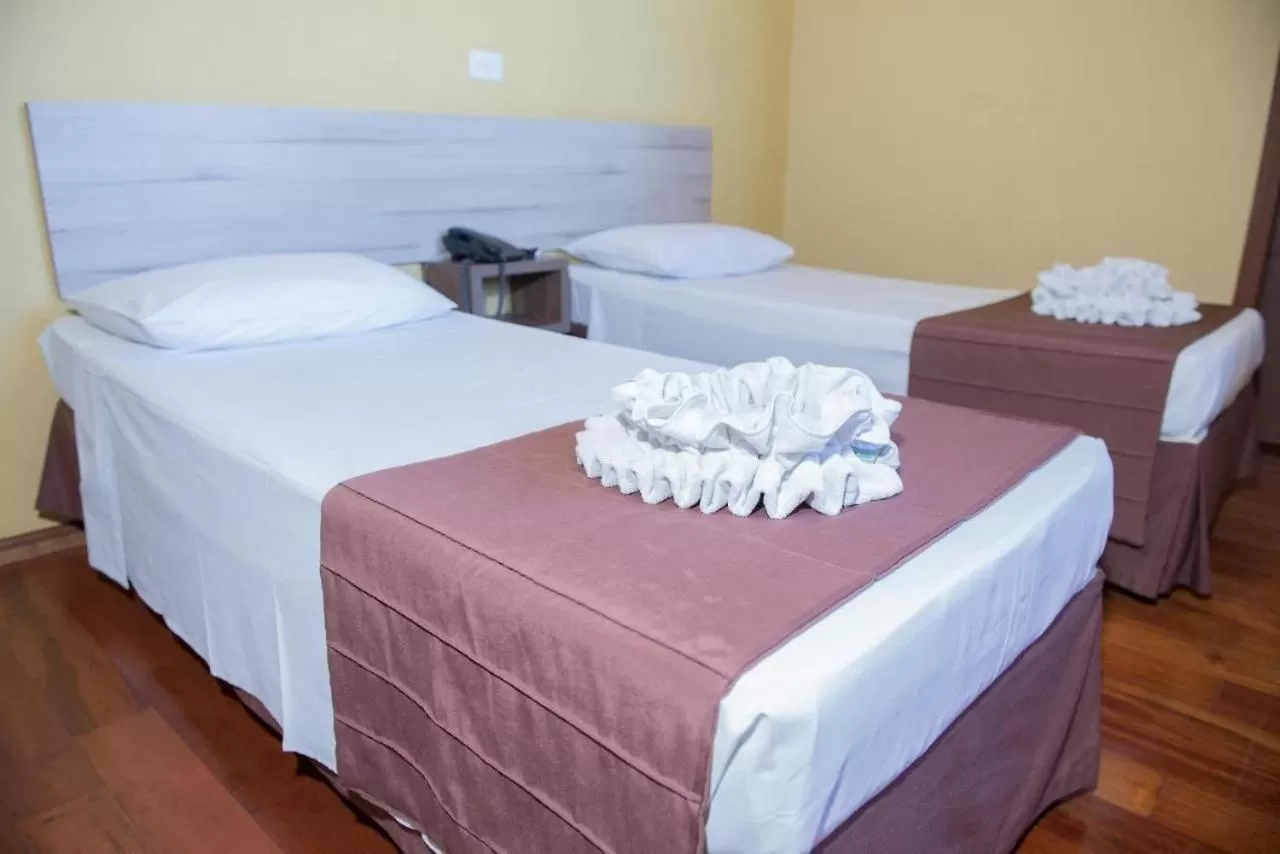 Bedroom, Bed in hotel iguaçu centro