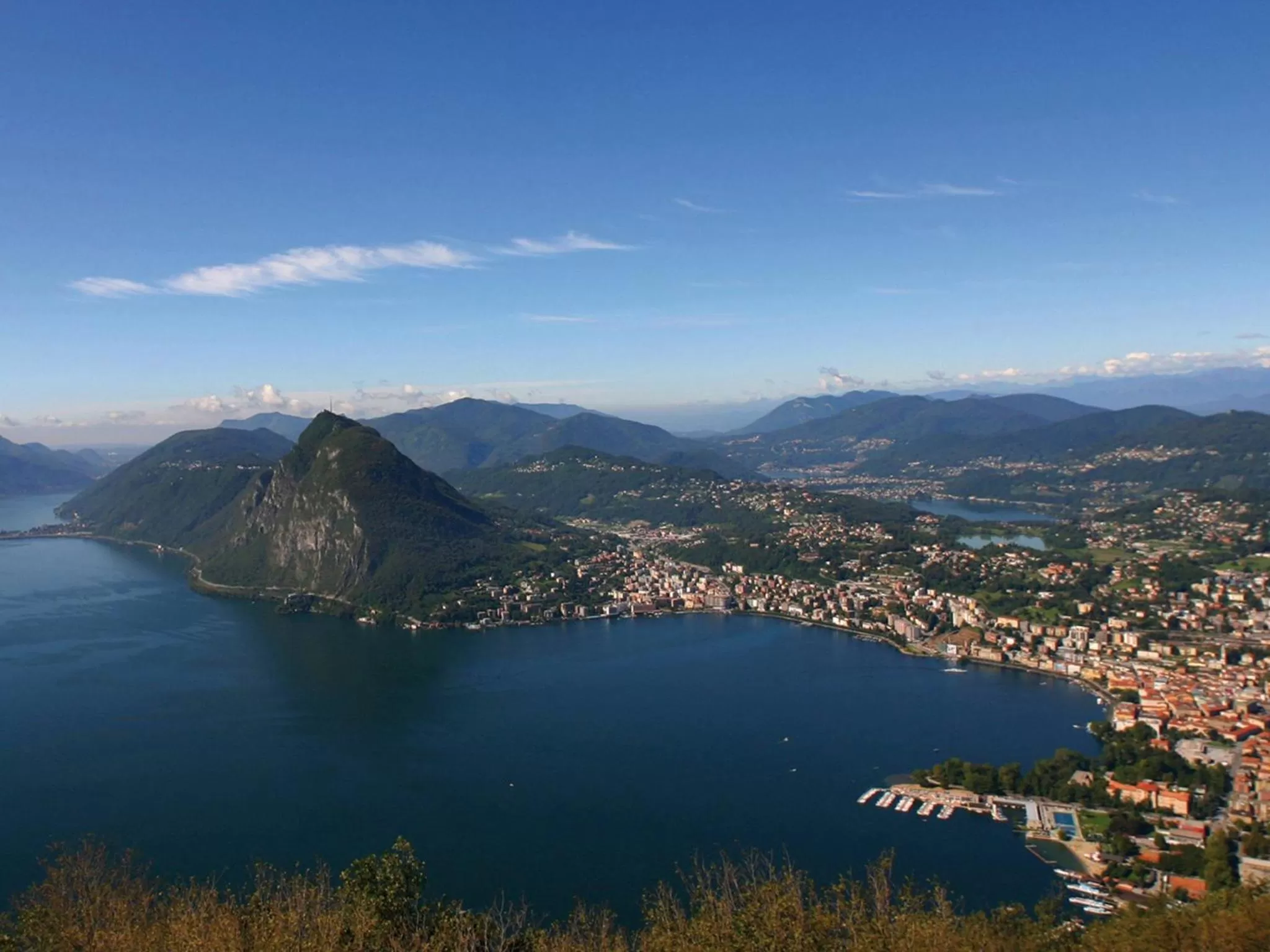 Bird's eye view in Hotel City Lugano