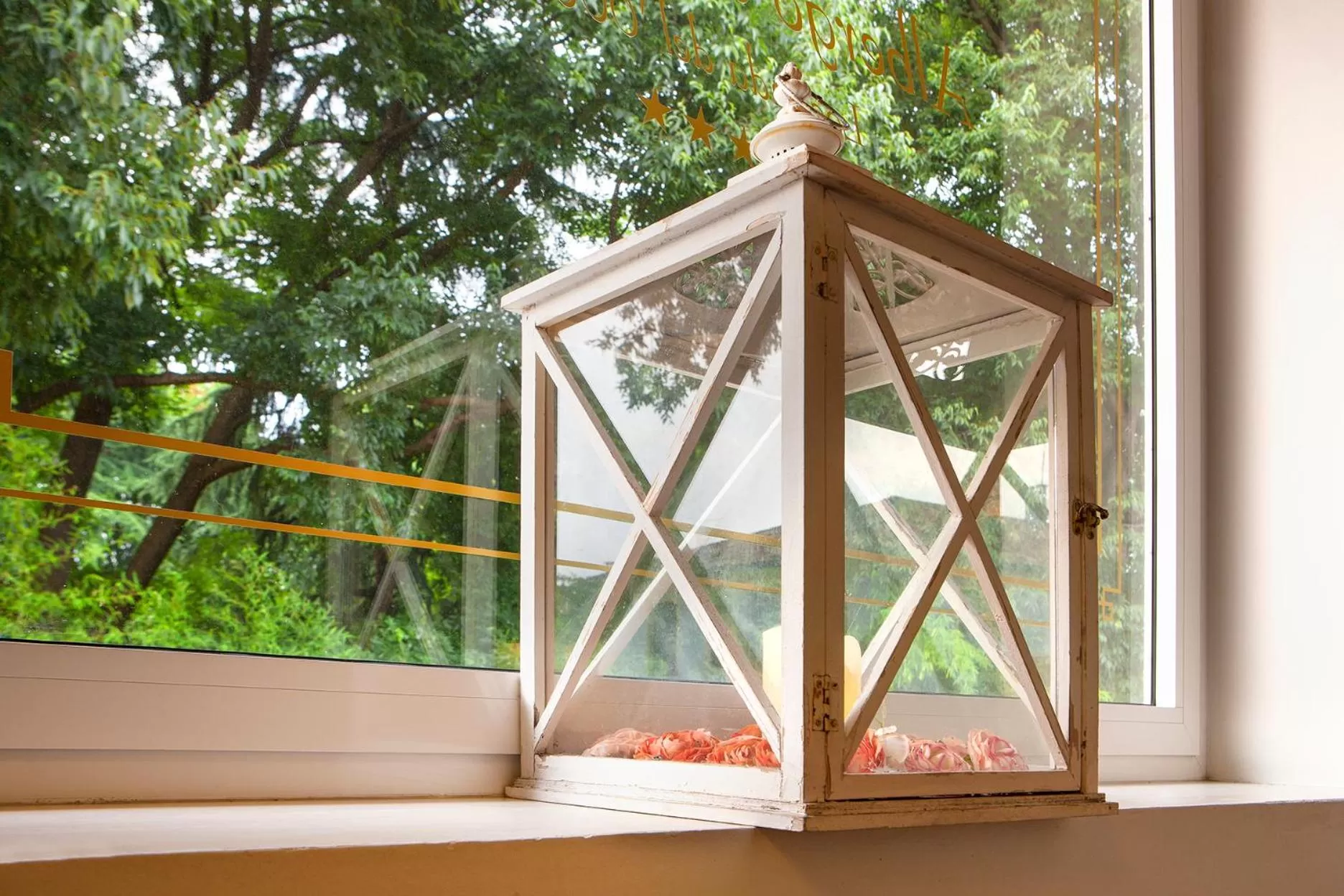 Decorative detail in Albergo Al Moretto